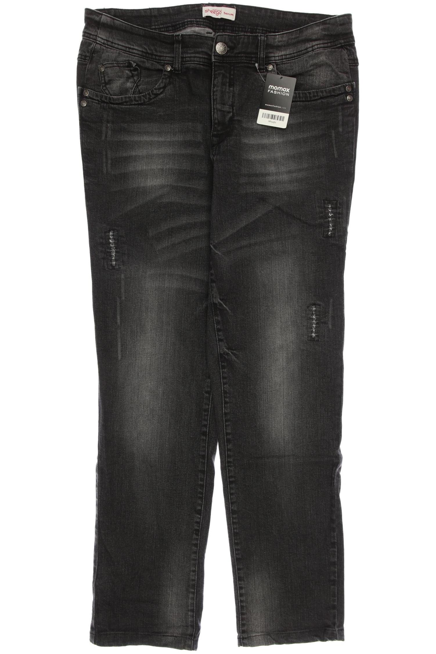 

sheego Damen Jeans, grau, Gr. 88