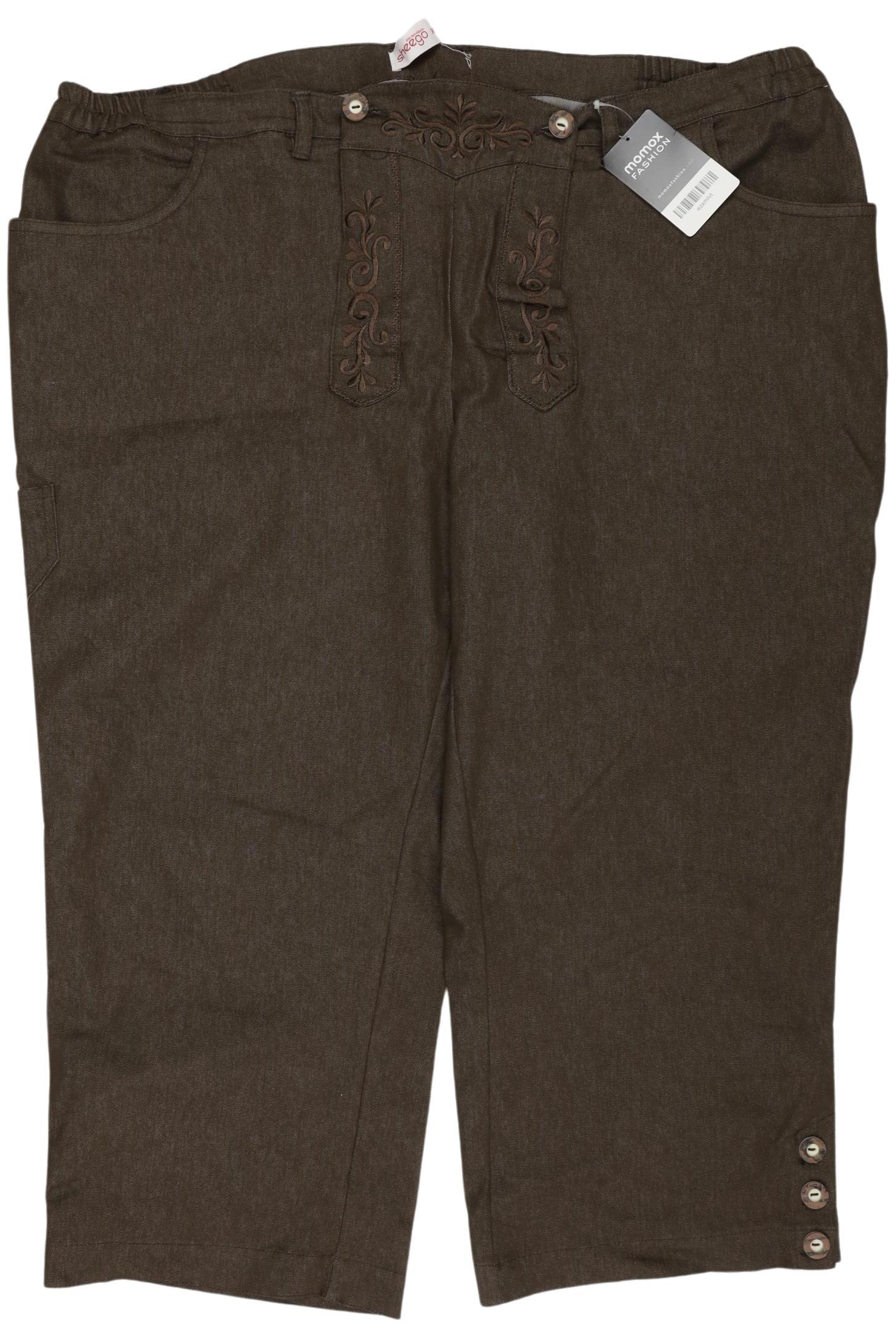 

sheego Damen Jeans, braun, Gr. 52