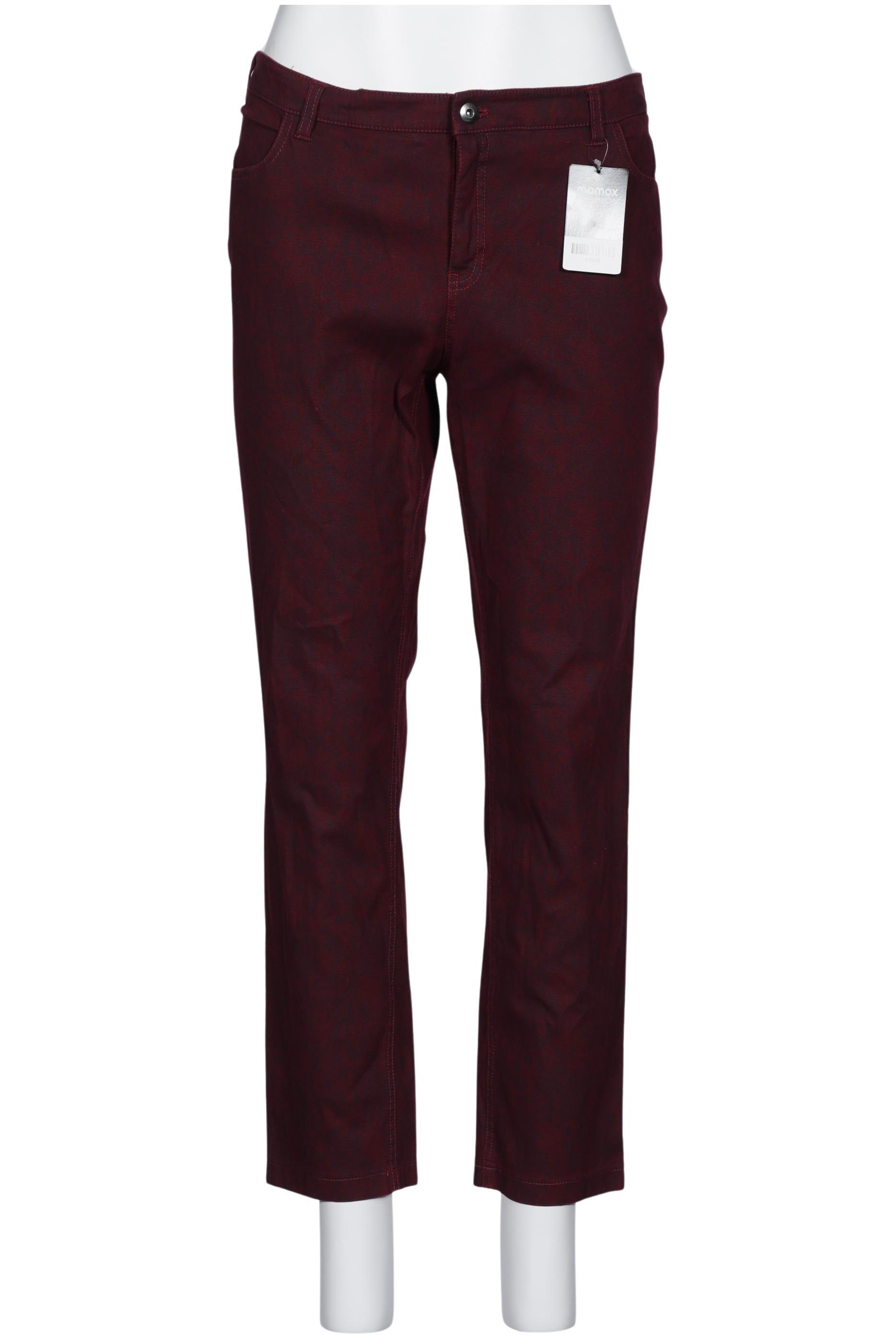 

sheego Damen Jeans, bordeaux, Gr. 46
