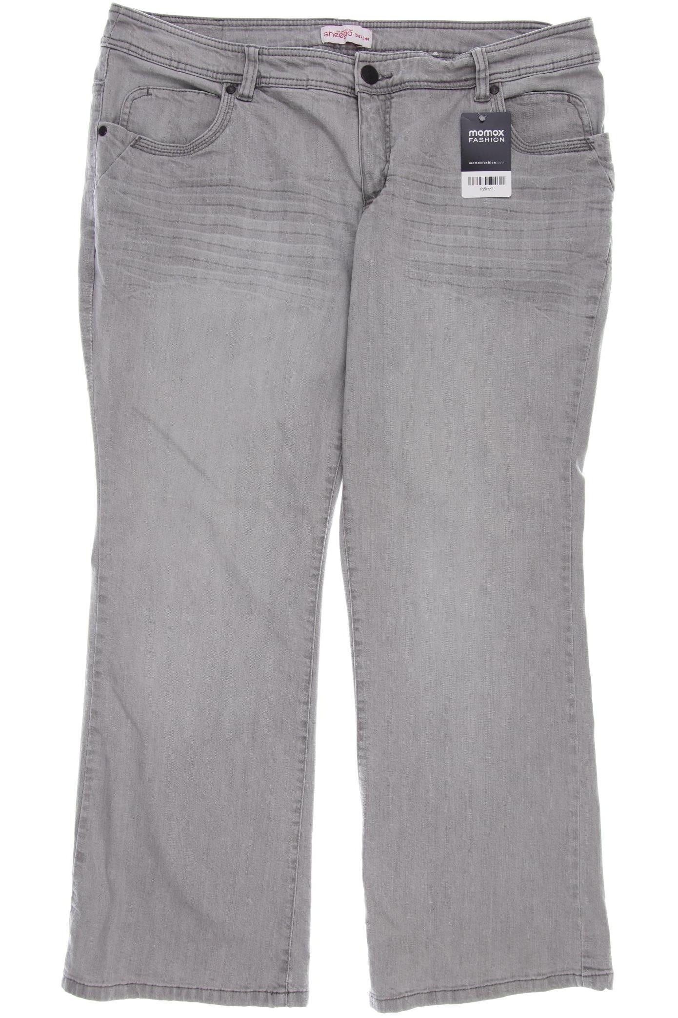 

sheego Damen Jeans, grau