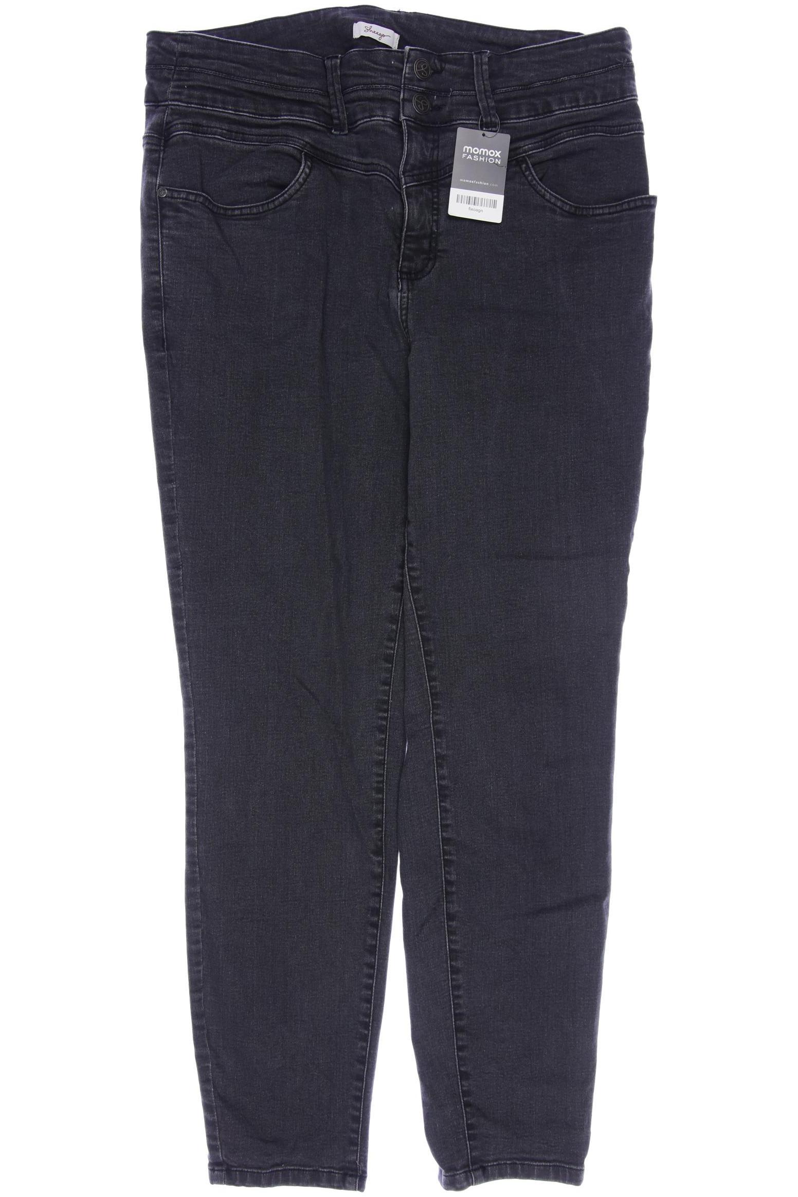 

sheego Damen Jeans, grau