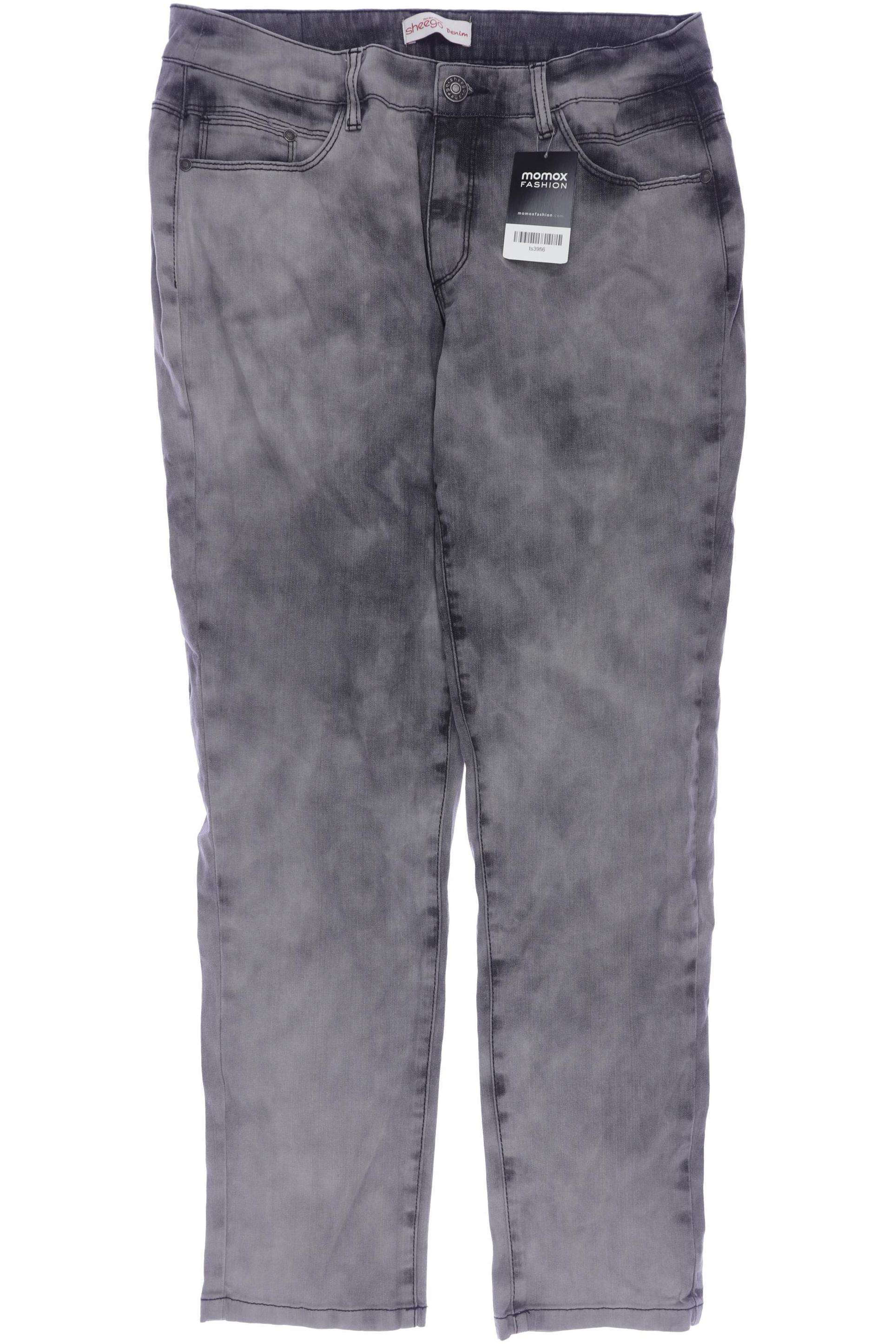 

sheego Damen Jeans, grau, Gr. 33