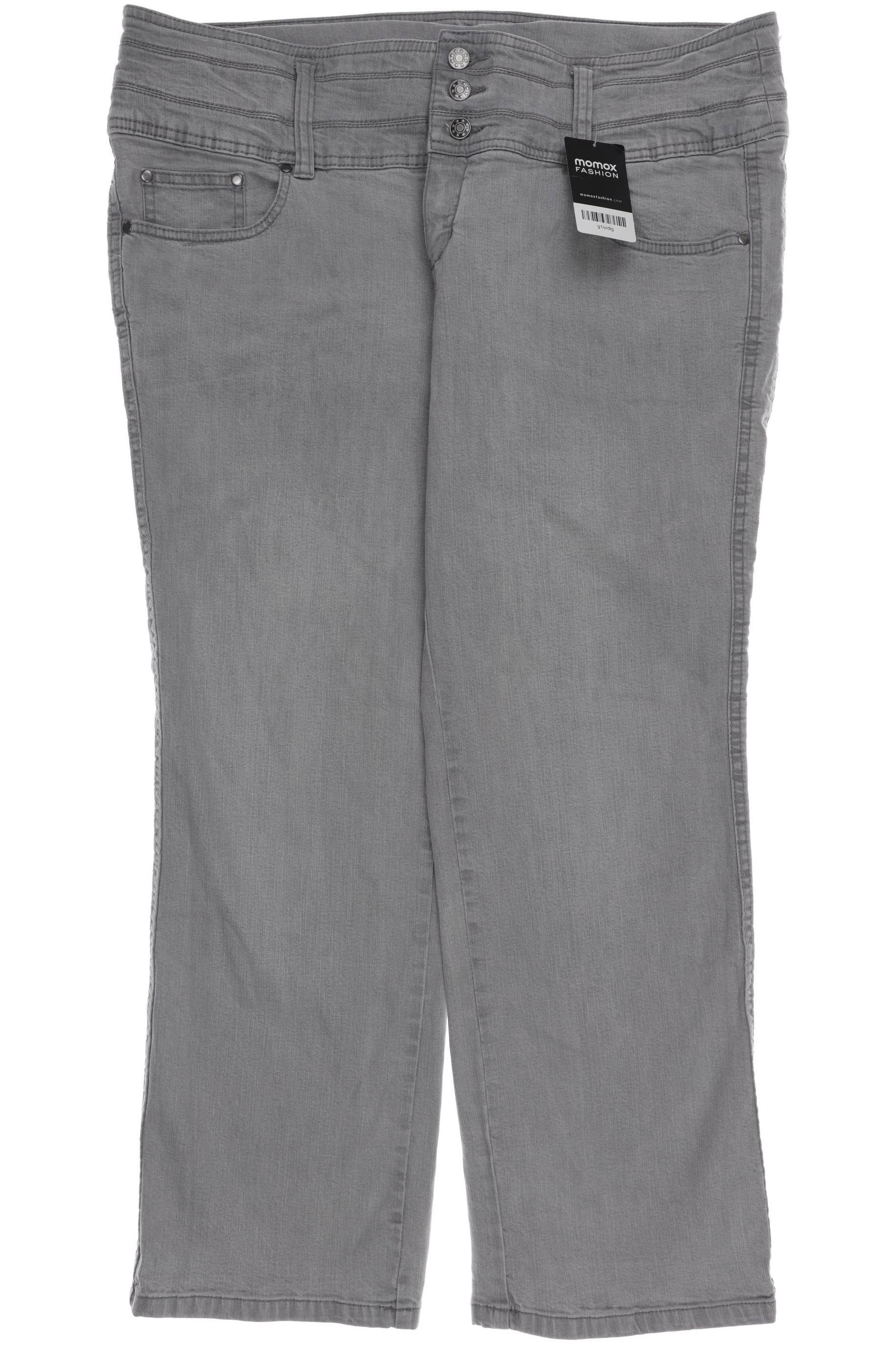 

sheego Damen Jeans, grau