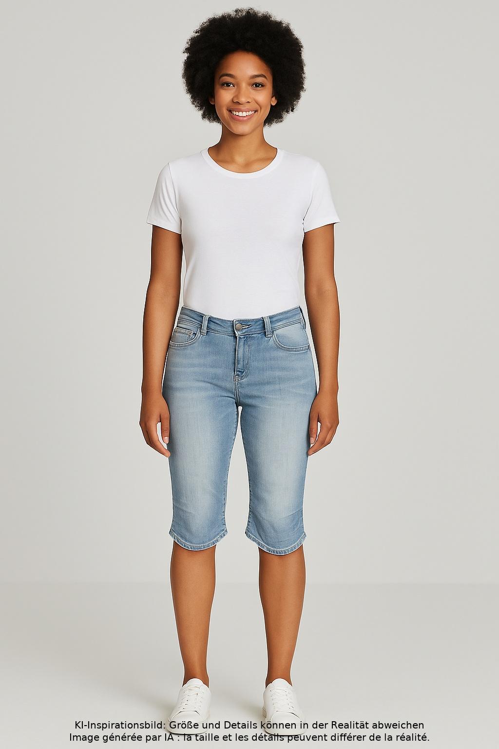 

sheego Damen Jeans, hellblau, Gr. 44