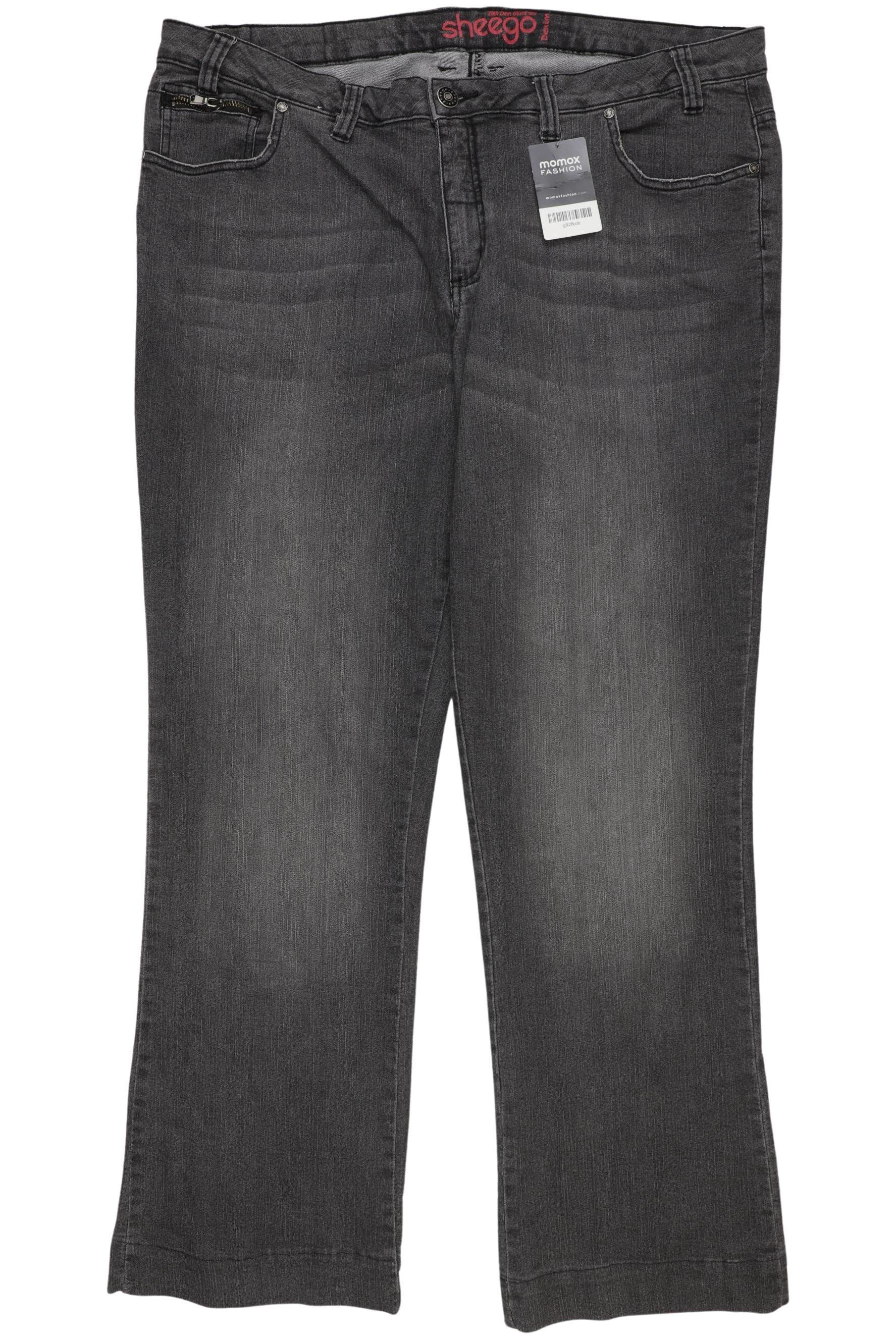 

sheego Damen Jeans, grau, Gr. 100