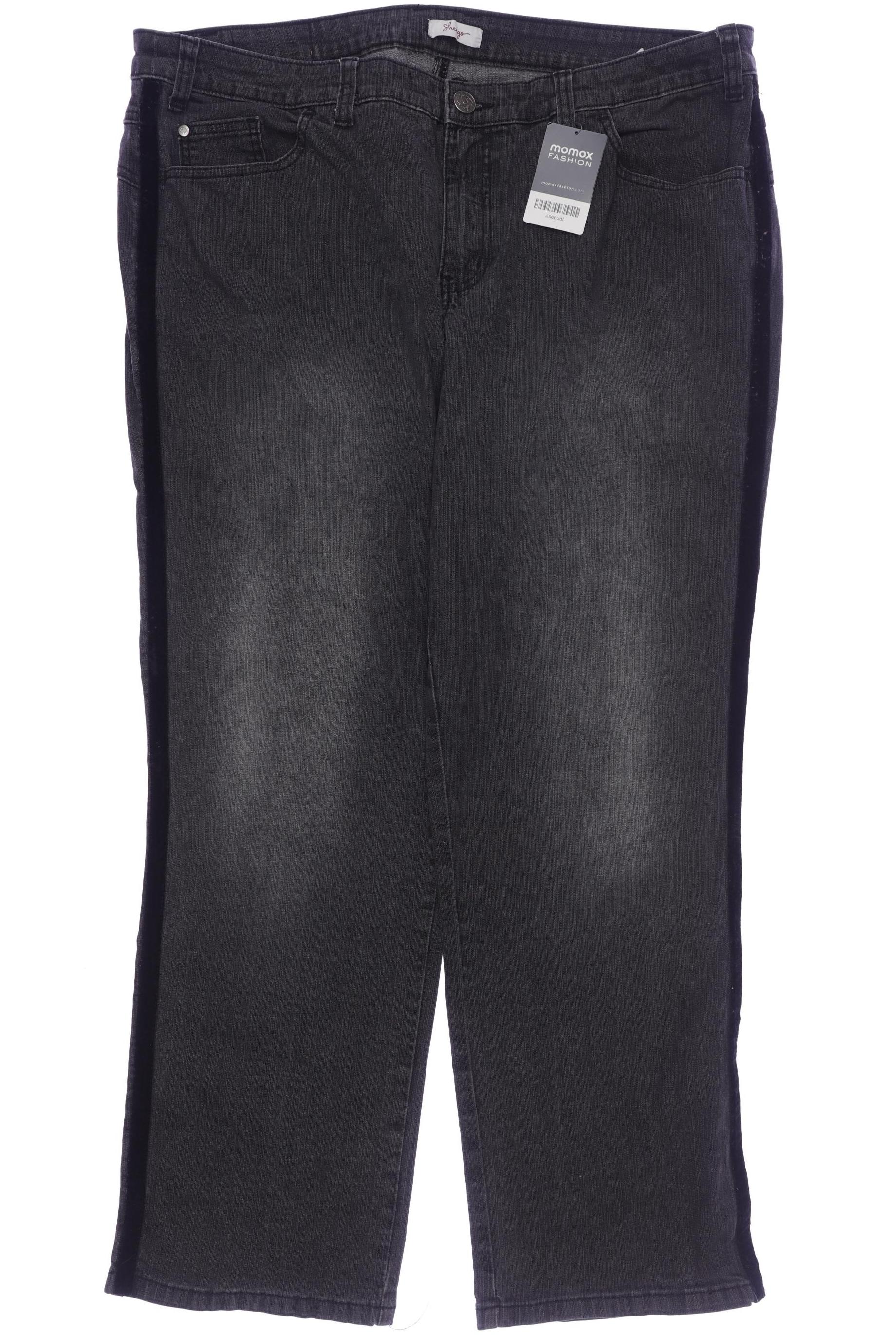 

sheego Damen Jeans, grau, Gr. 50