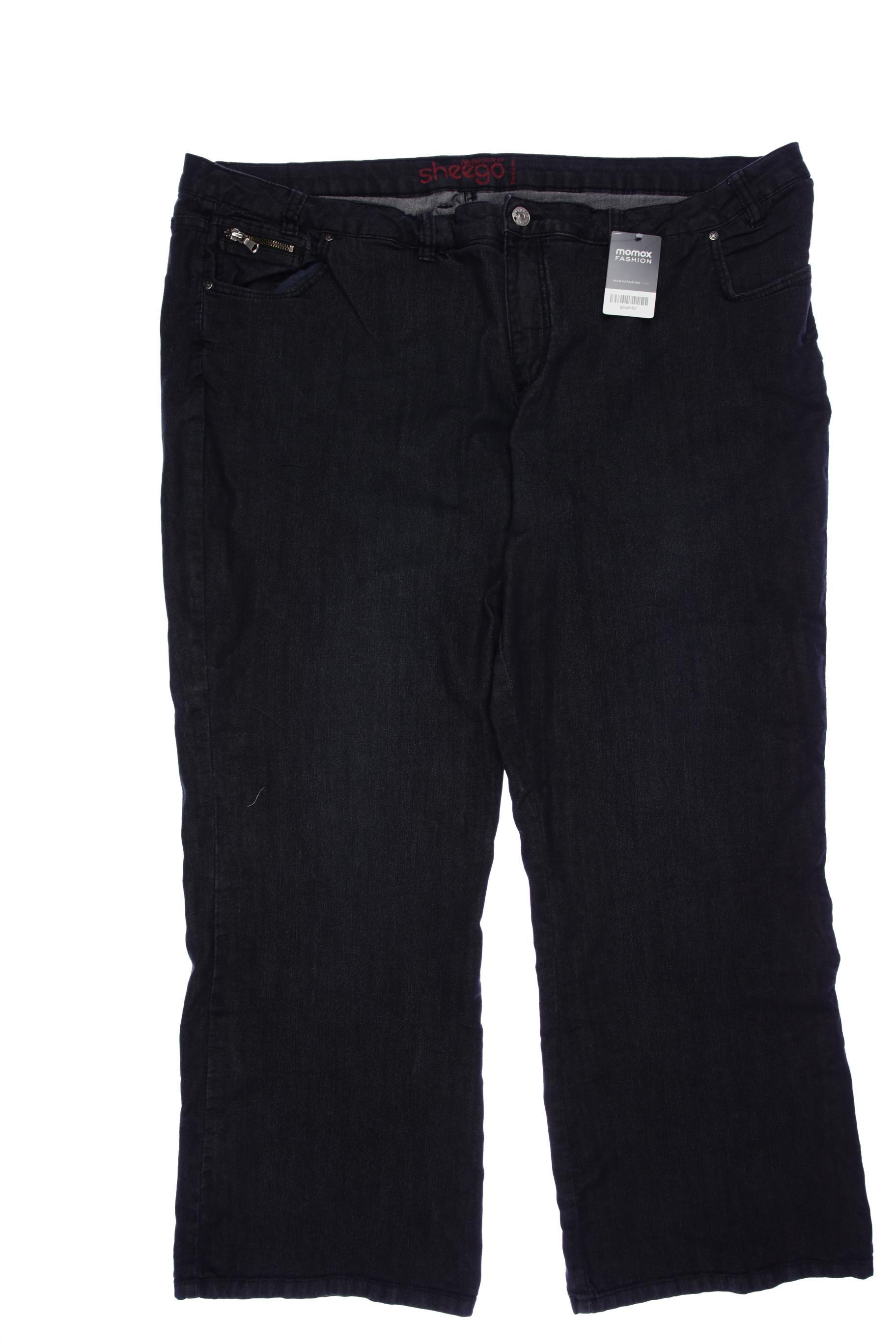 

sheego Damen Jeans, schwarz, Gr. 116