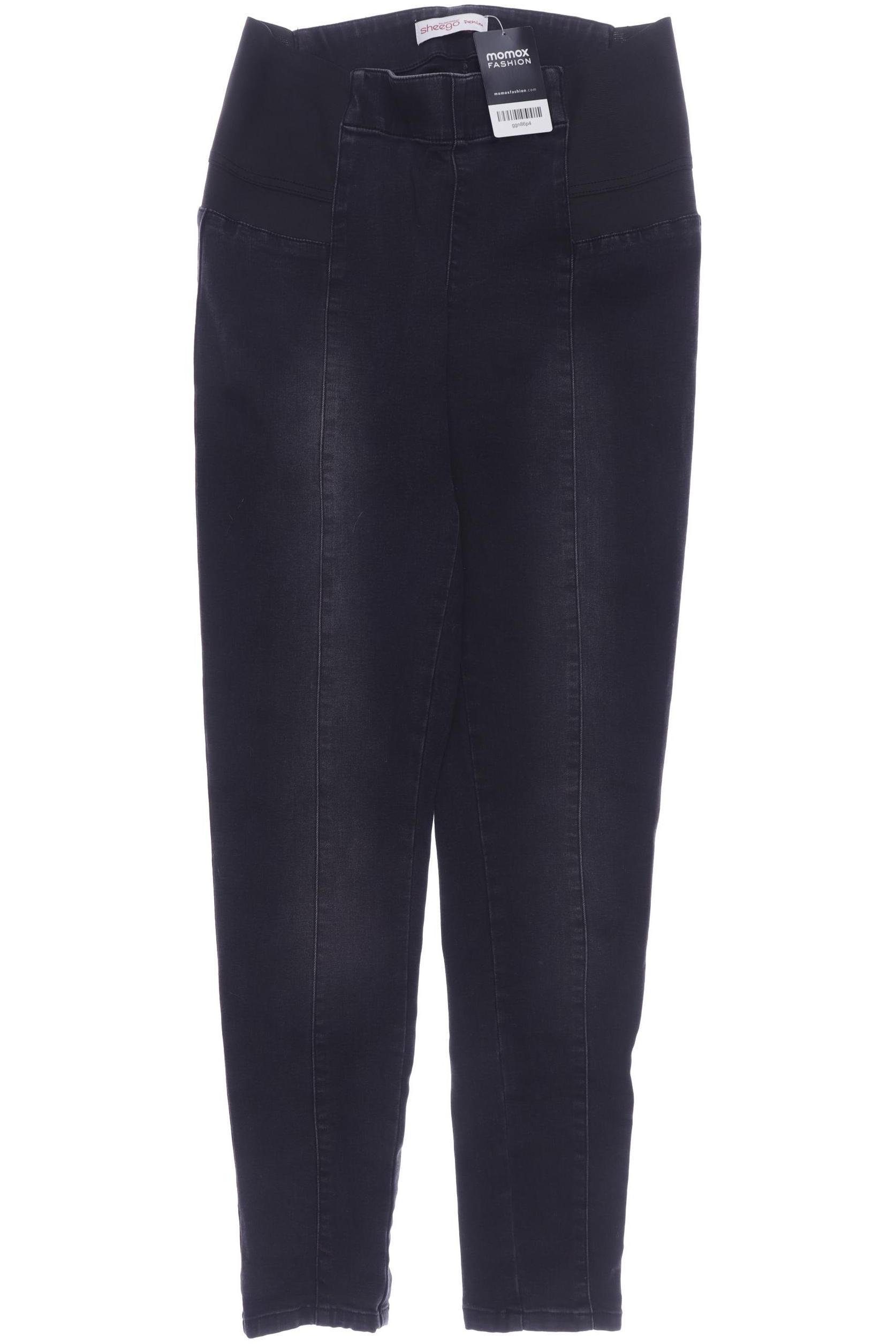 

sheego Damen Jeans, schwarz