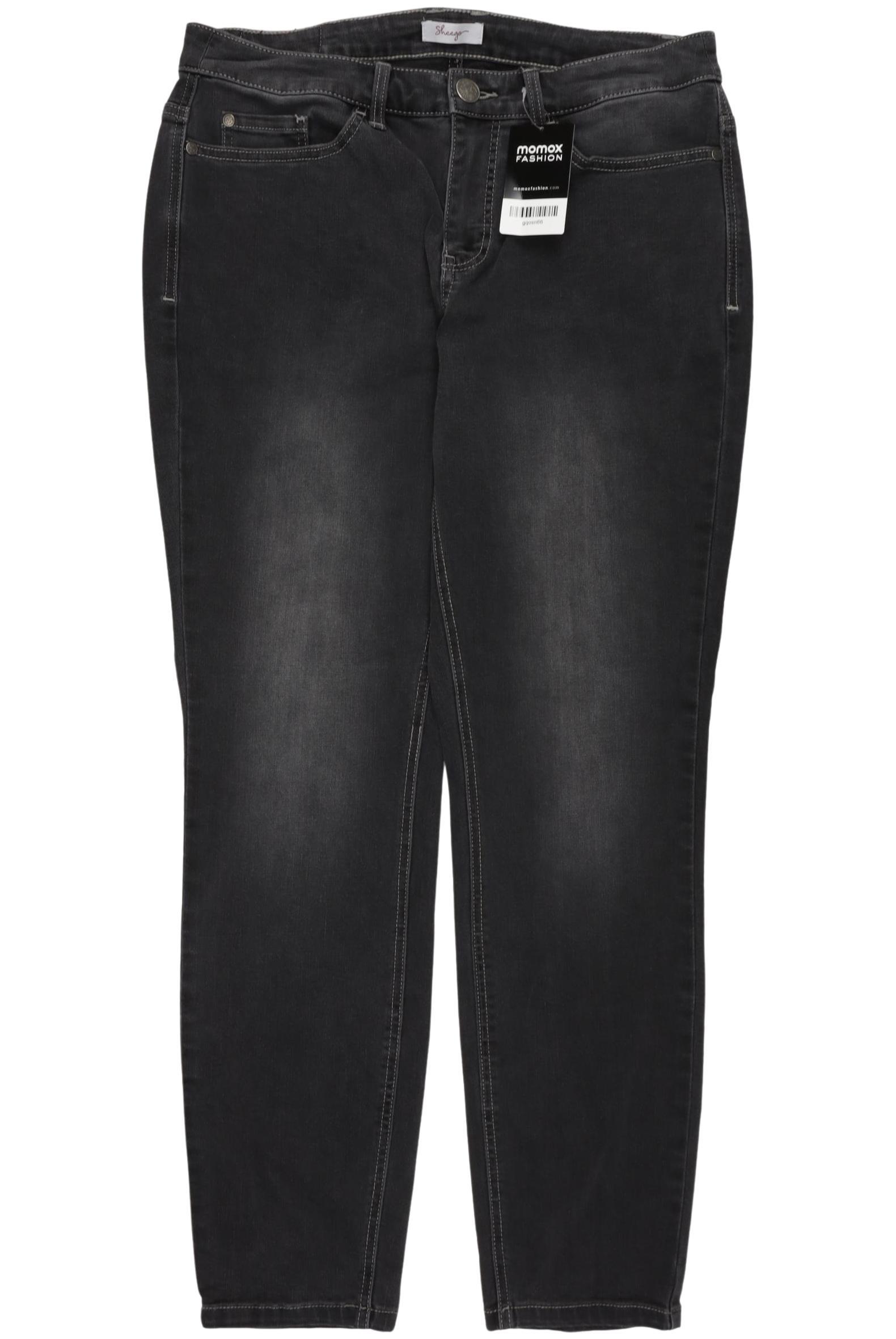 

sheego Damen Jeans, schwarz, Gr. 22