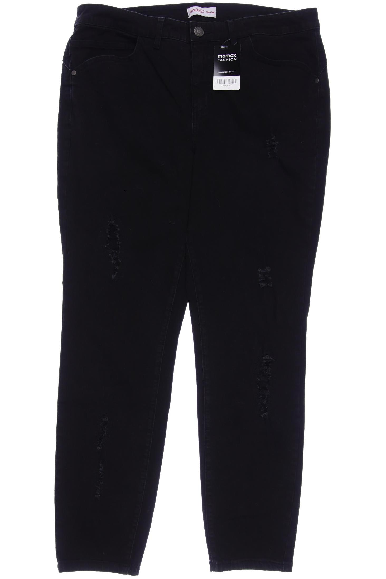 

sheego Damen Jeans, schwarz