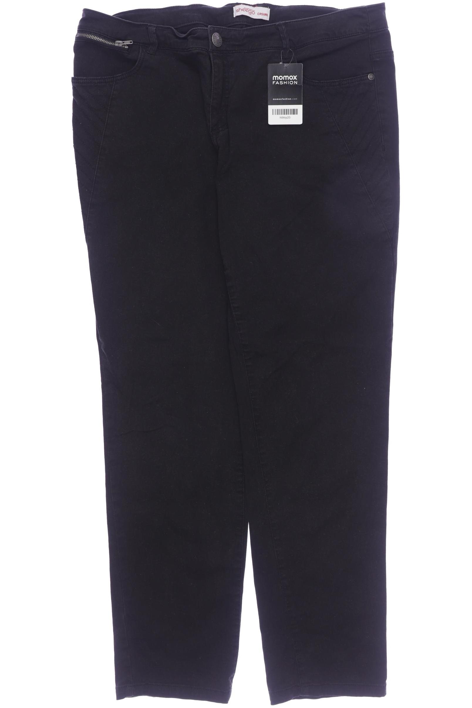 

sheego Damen Jeans, schwarz, Gr. 46