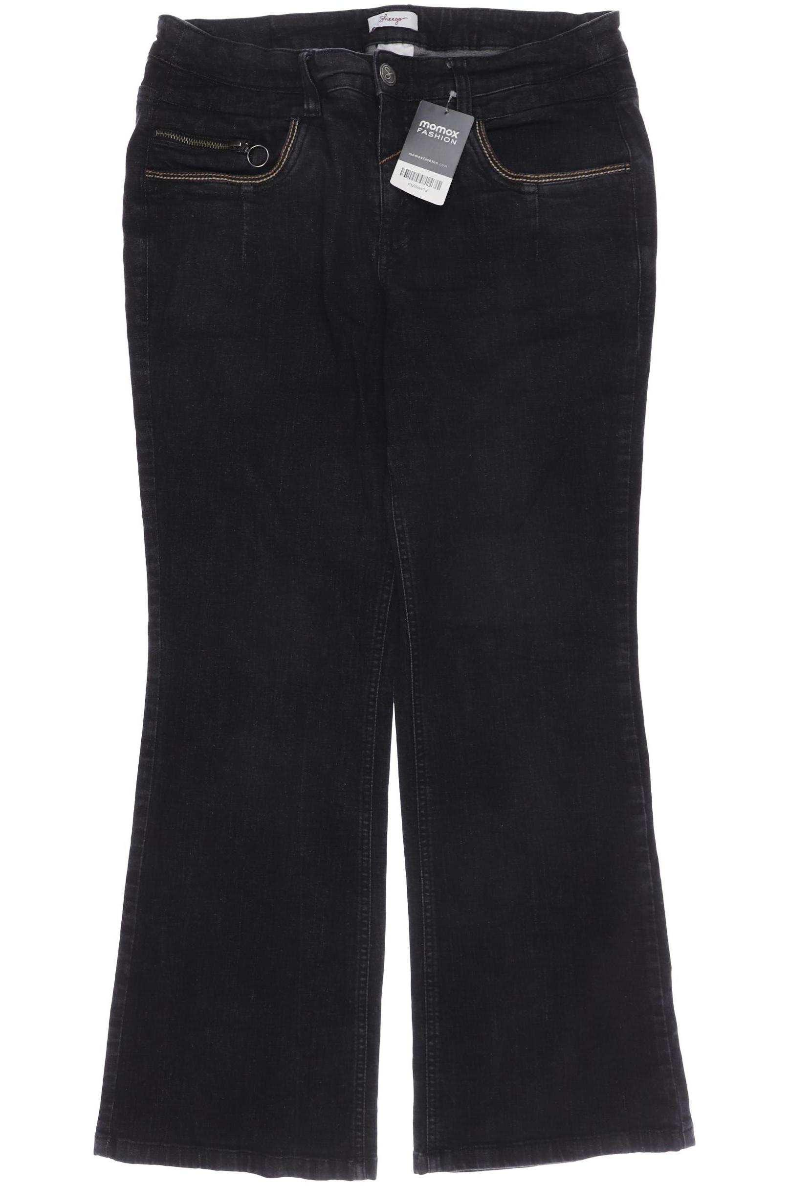 

sheego Damen Jeans, grau, Gr. 44