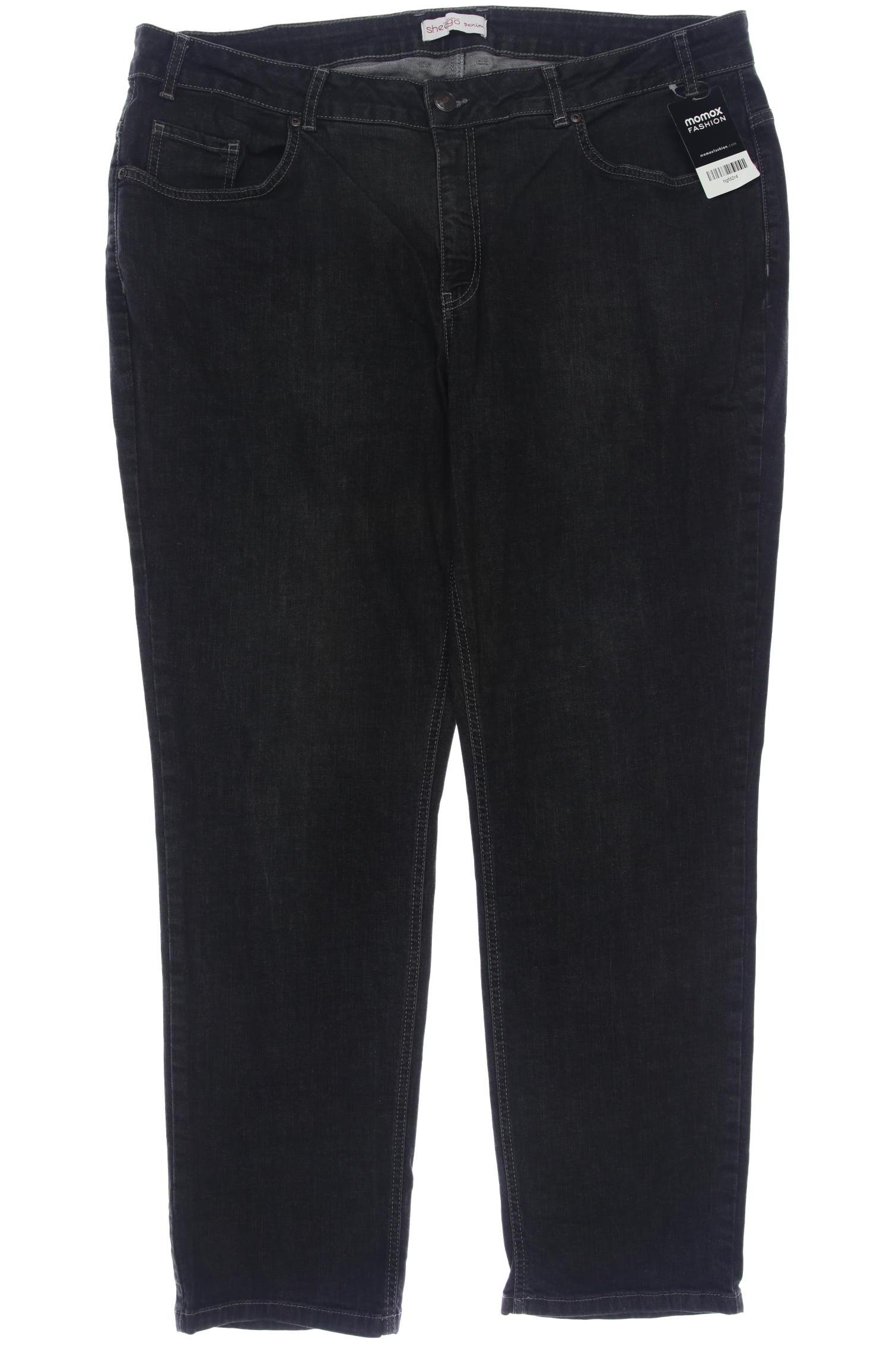 

sheego Damen Jeans, grau, Gr. 50