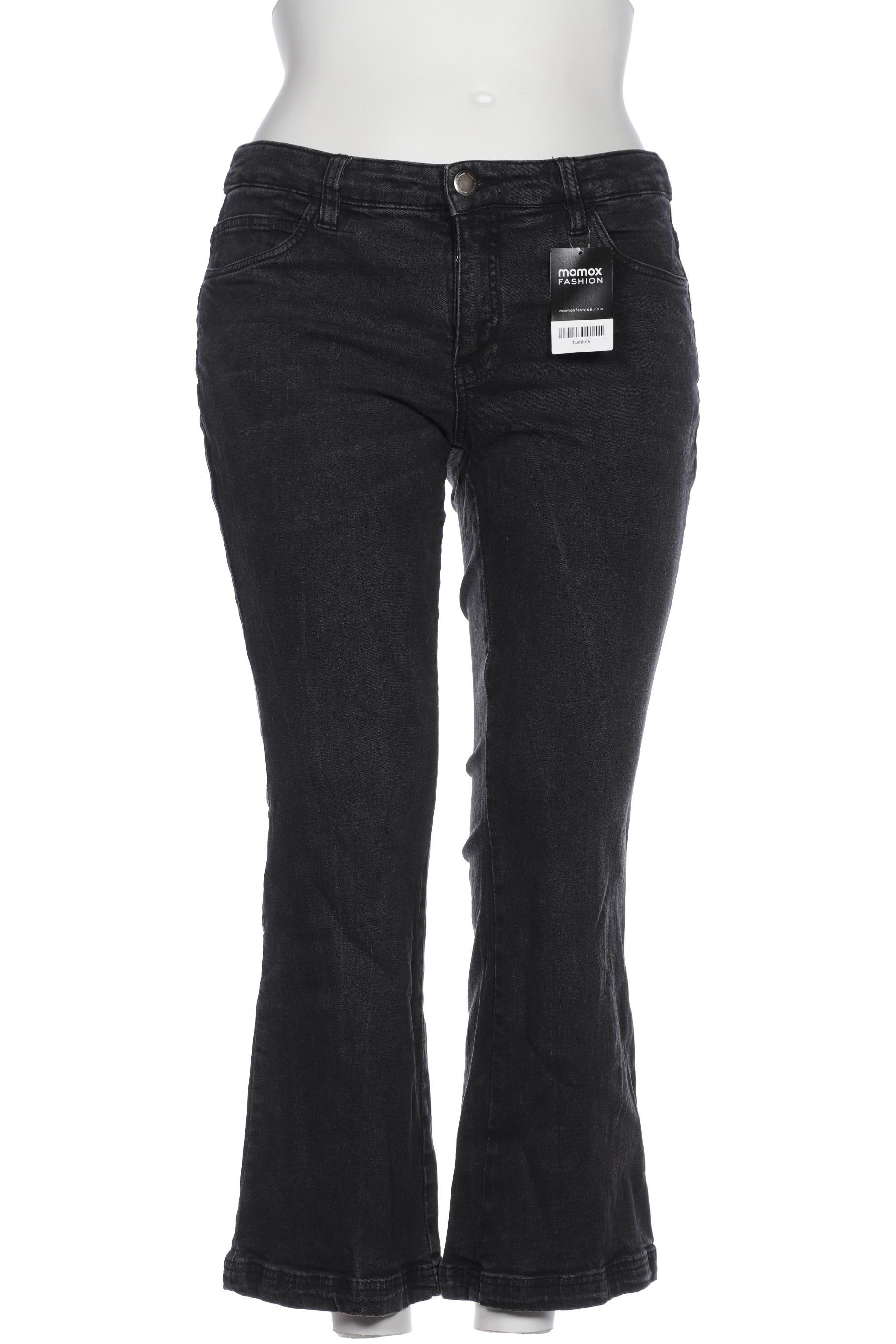 

sheego Damen Jeans, schwarz, Gr. 22