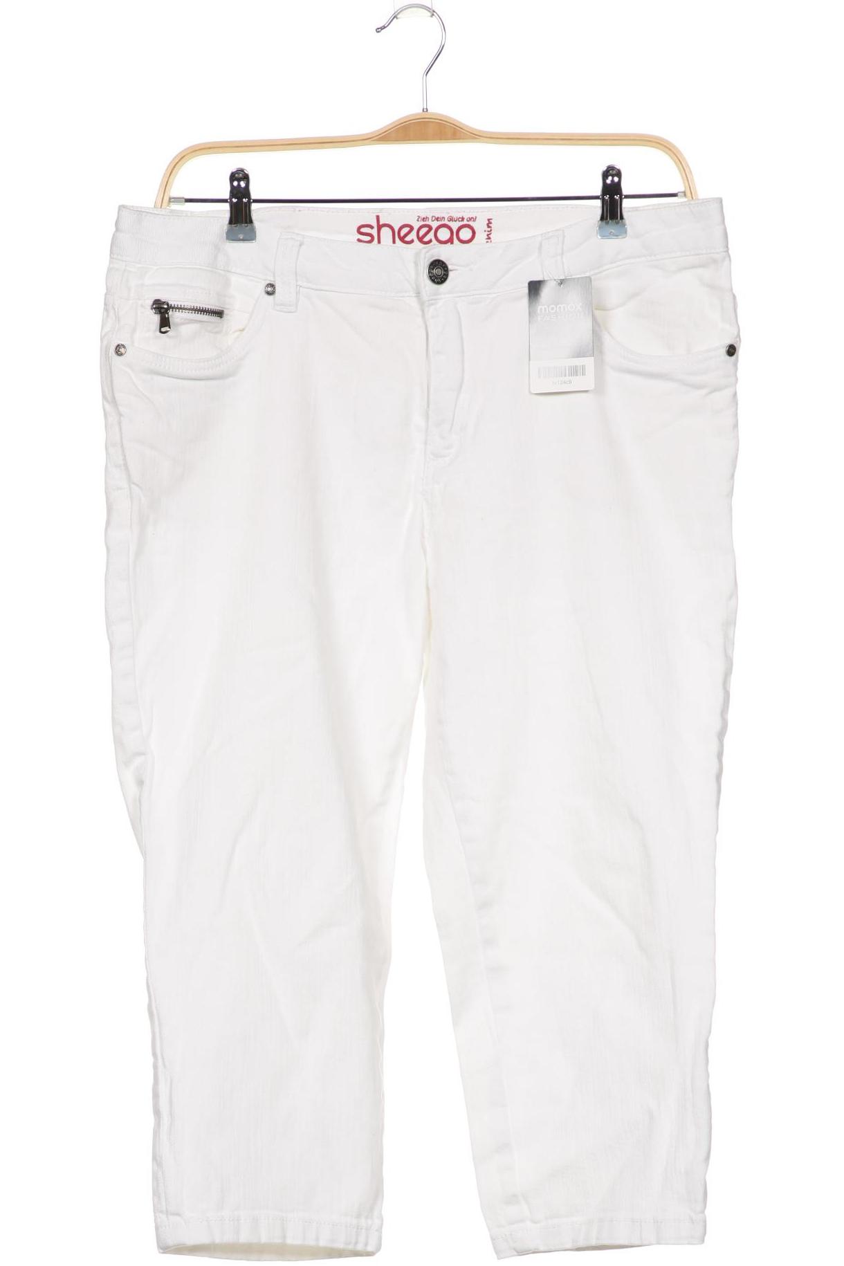 

sheego Damen Jeans, weiß