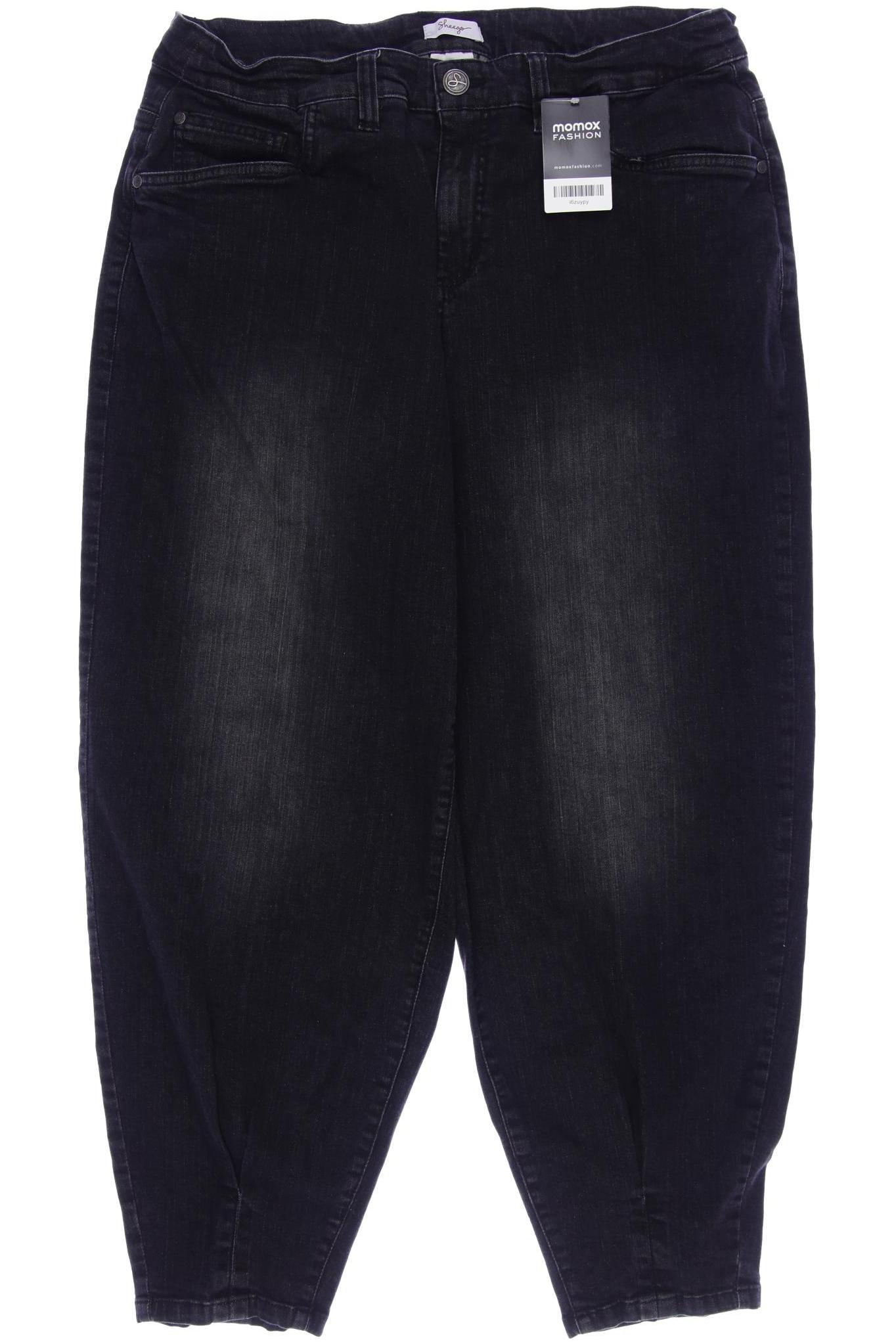 

sheego Damen Jeans, schwarz