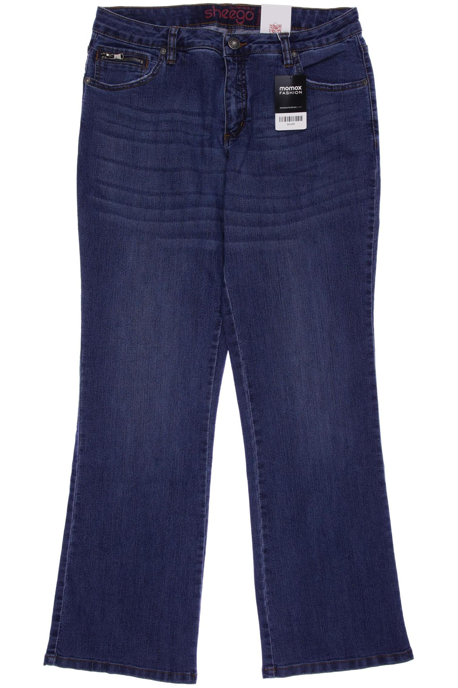 

sheego Damen Jeans, blau, Gr. 44