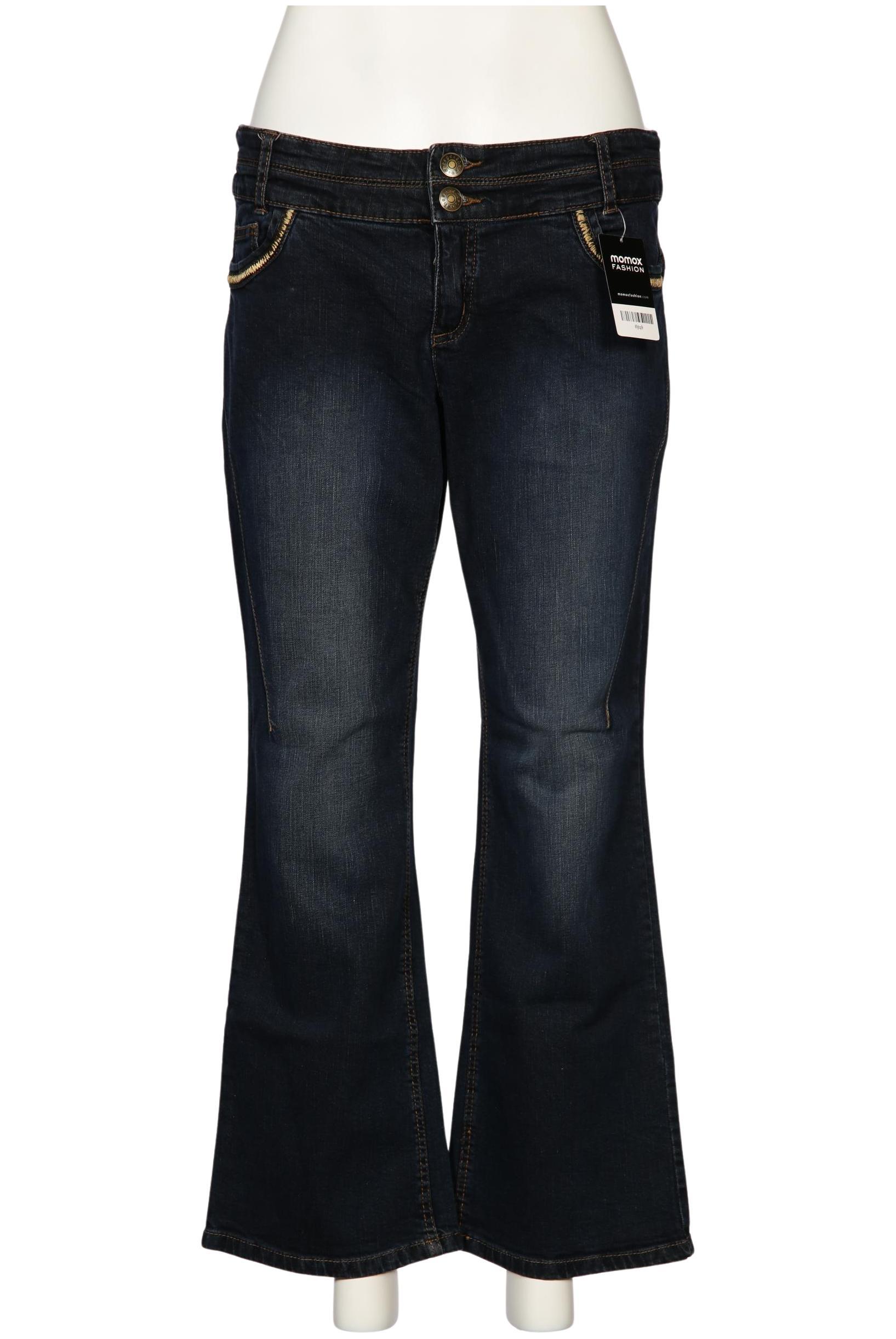 

sheego Damen Jeans, marineblau, Gr. 21