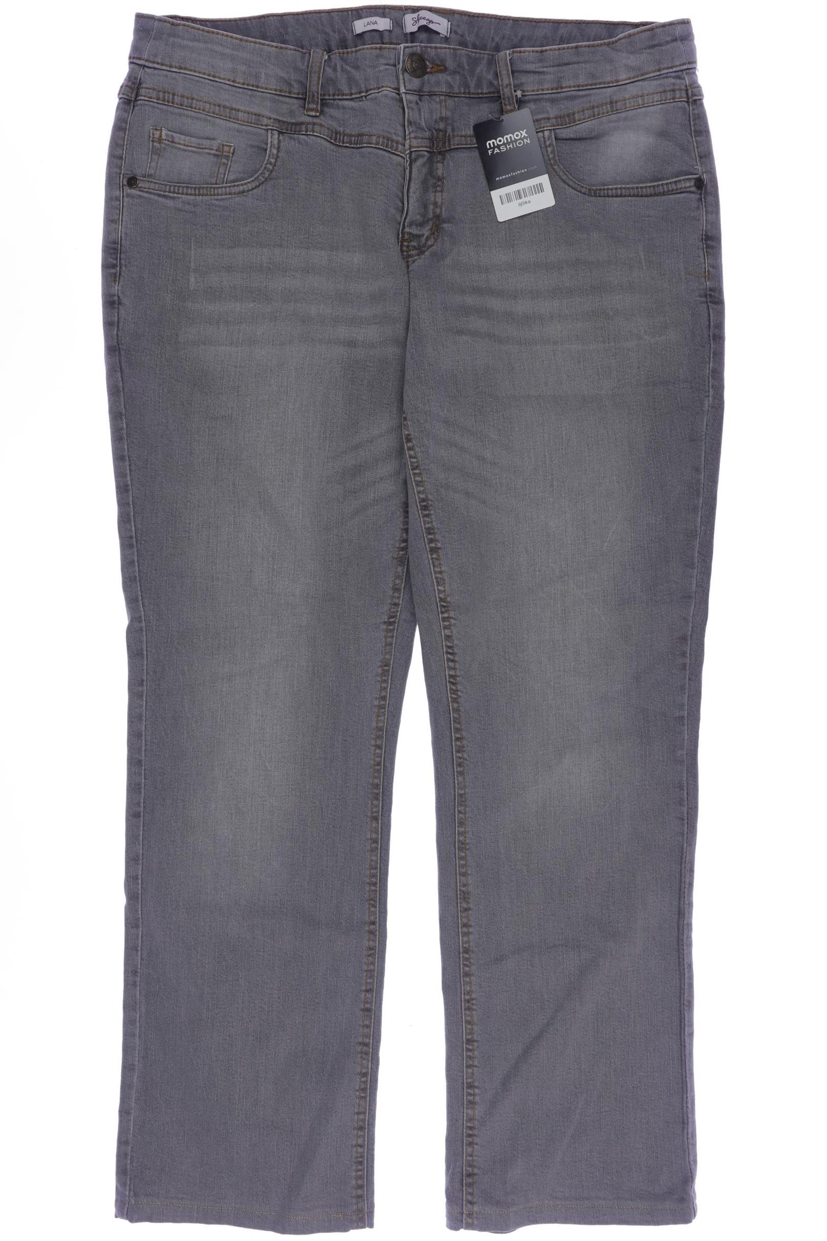 

sheego Damen Jeans, grau, Gr. 38