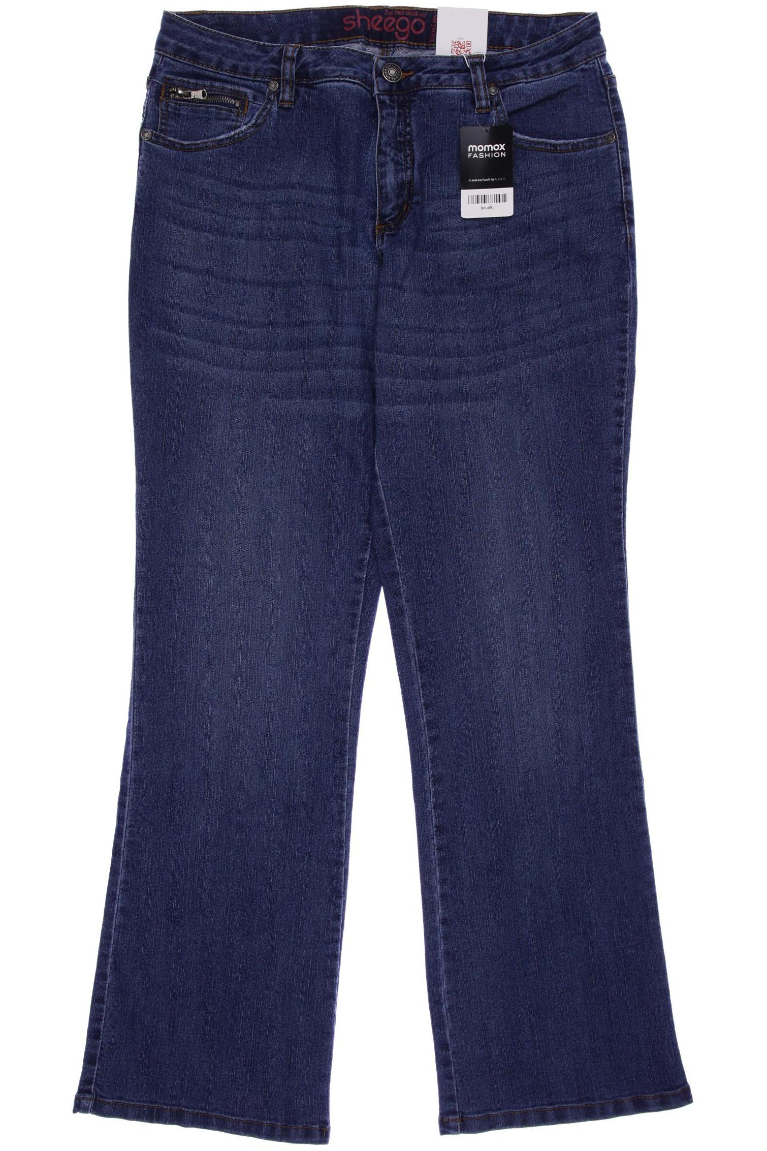 

sheego Damen Jeans, blau, Gr. 44