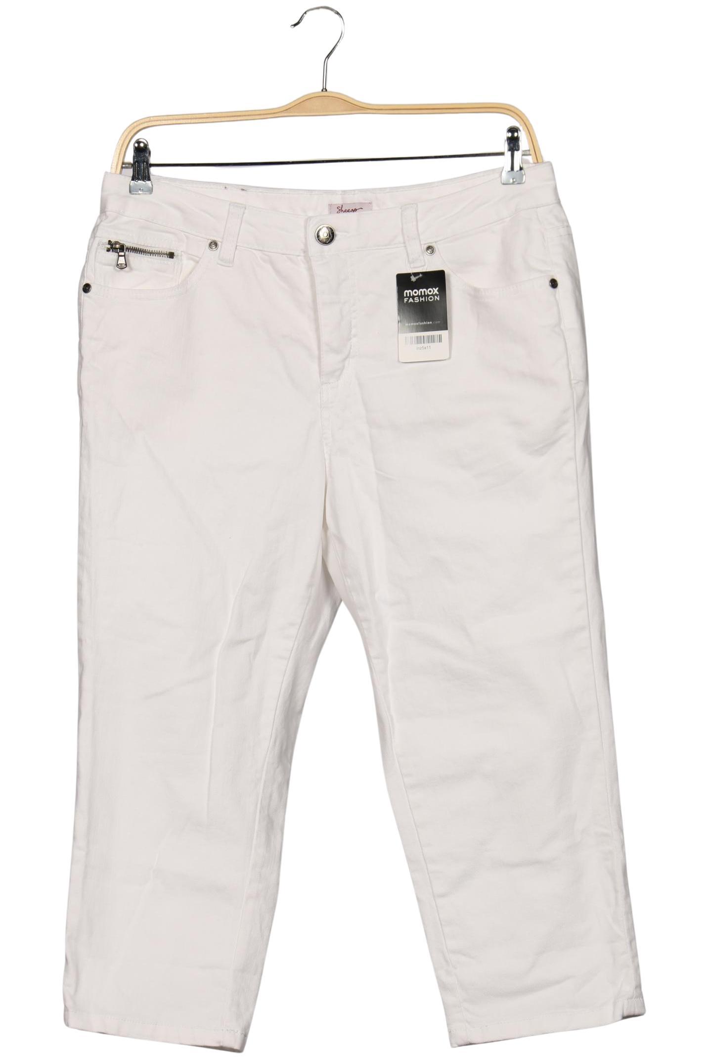 

sheego Damen Jeans, weiß, Gr. 44