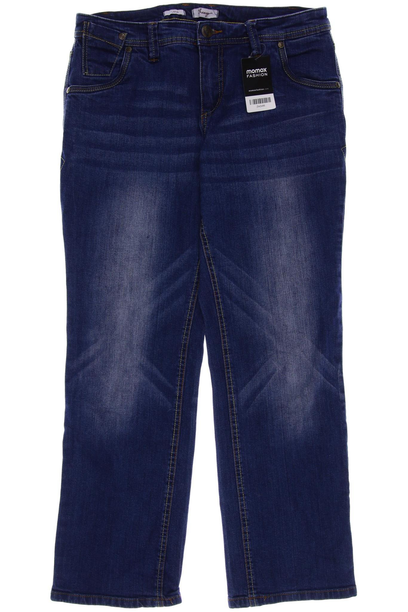 

sheego Damen Jeans, marineblau