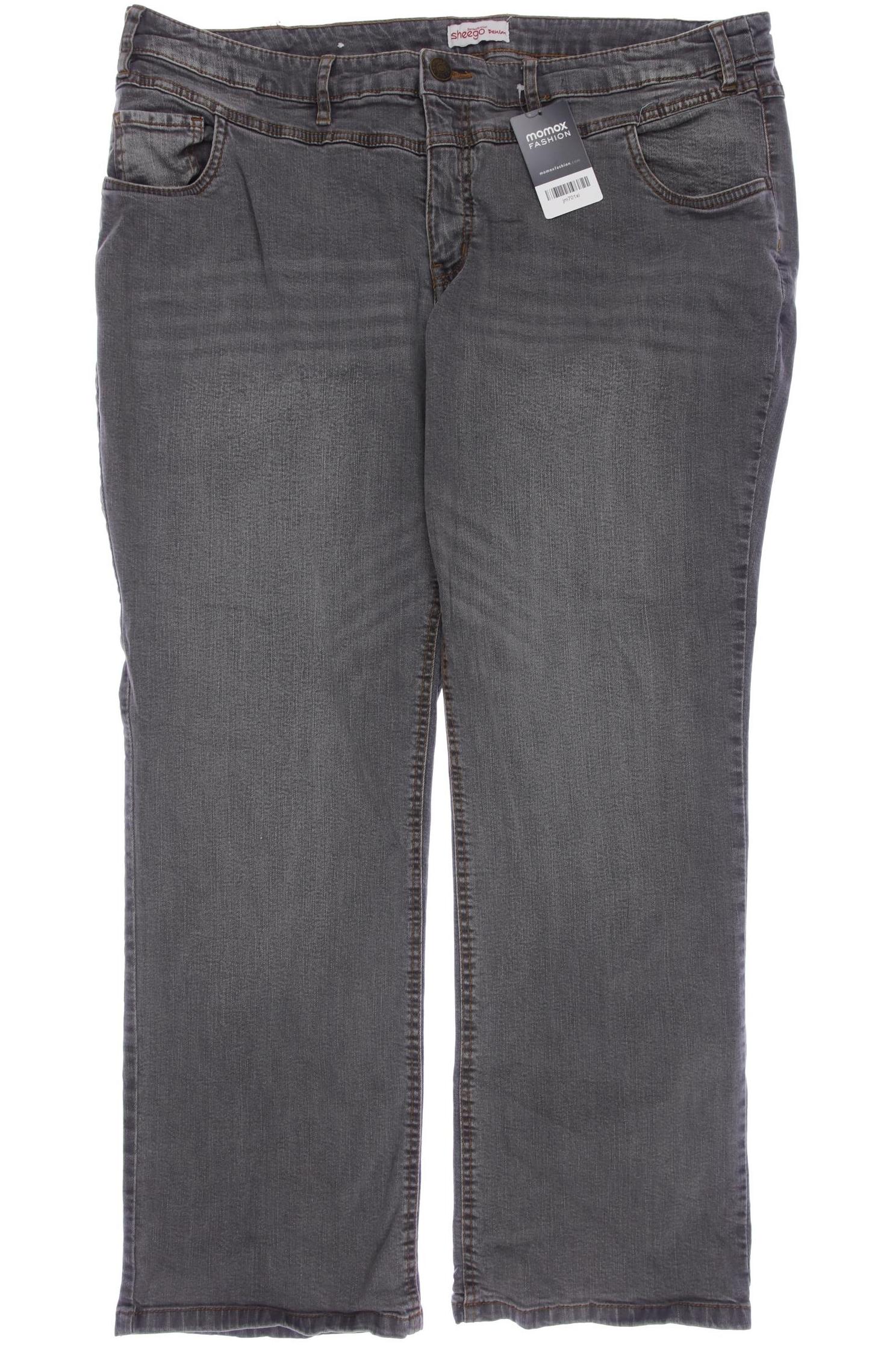 

sheego Damen Jeans, grau, Gr. 52