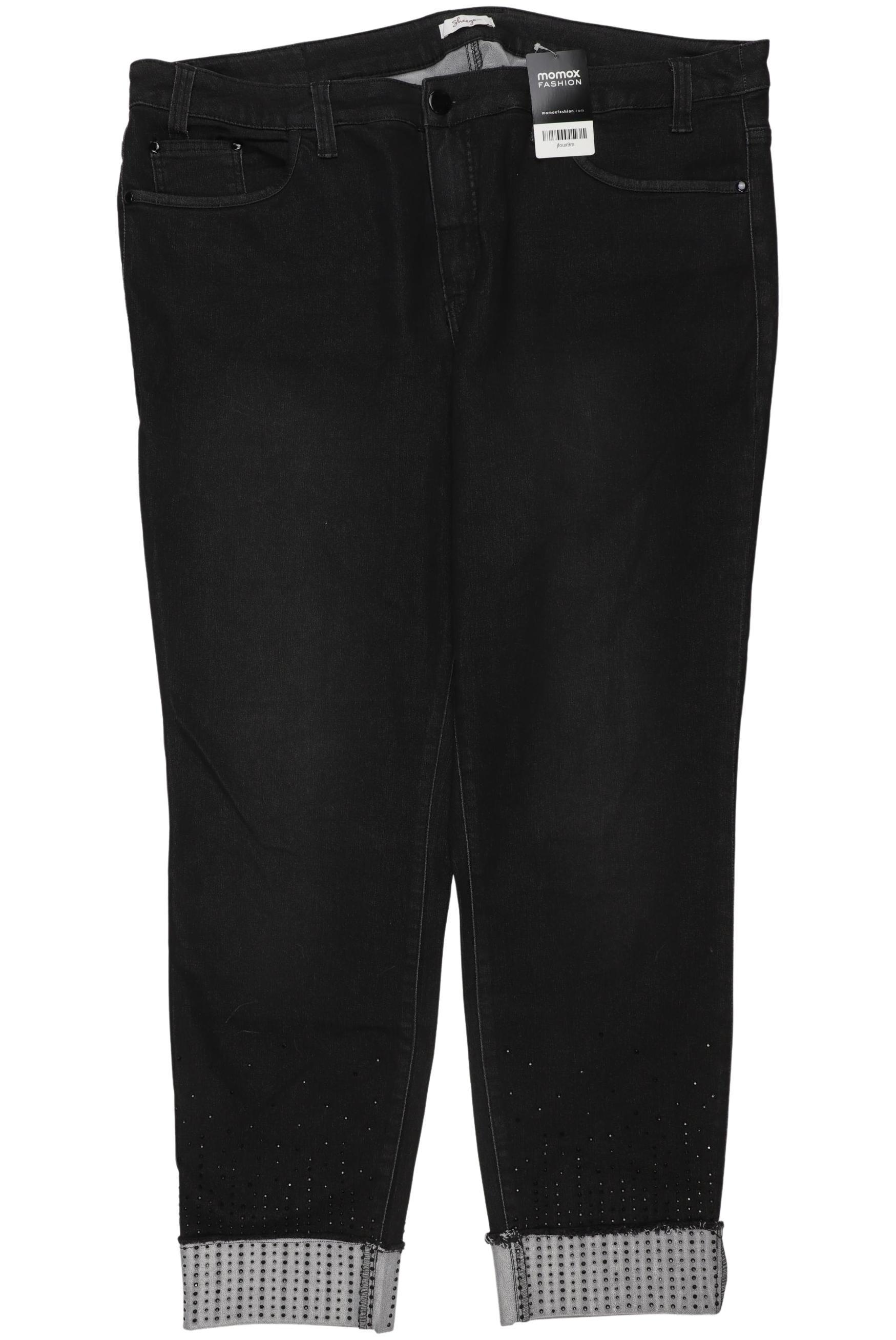 

sheego Damen Jeans, schwarz, Gr. 52