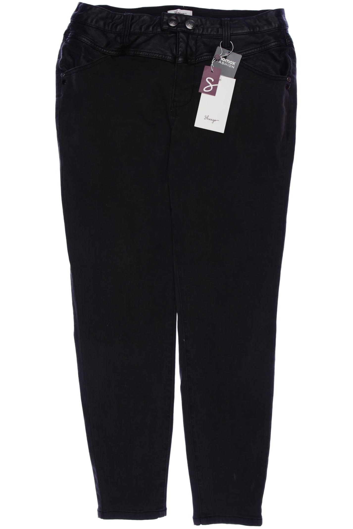 

sheego Damen Jeans, schwarz, Gr. 44