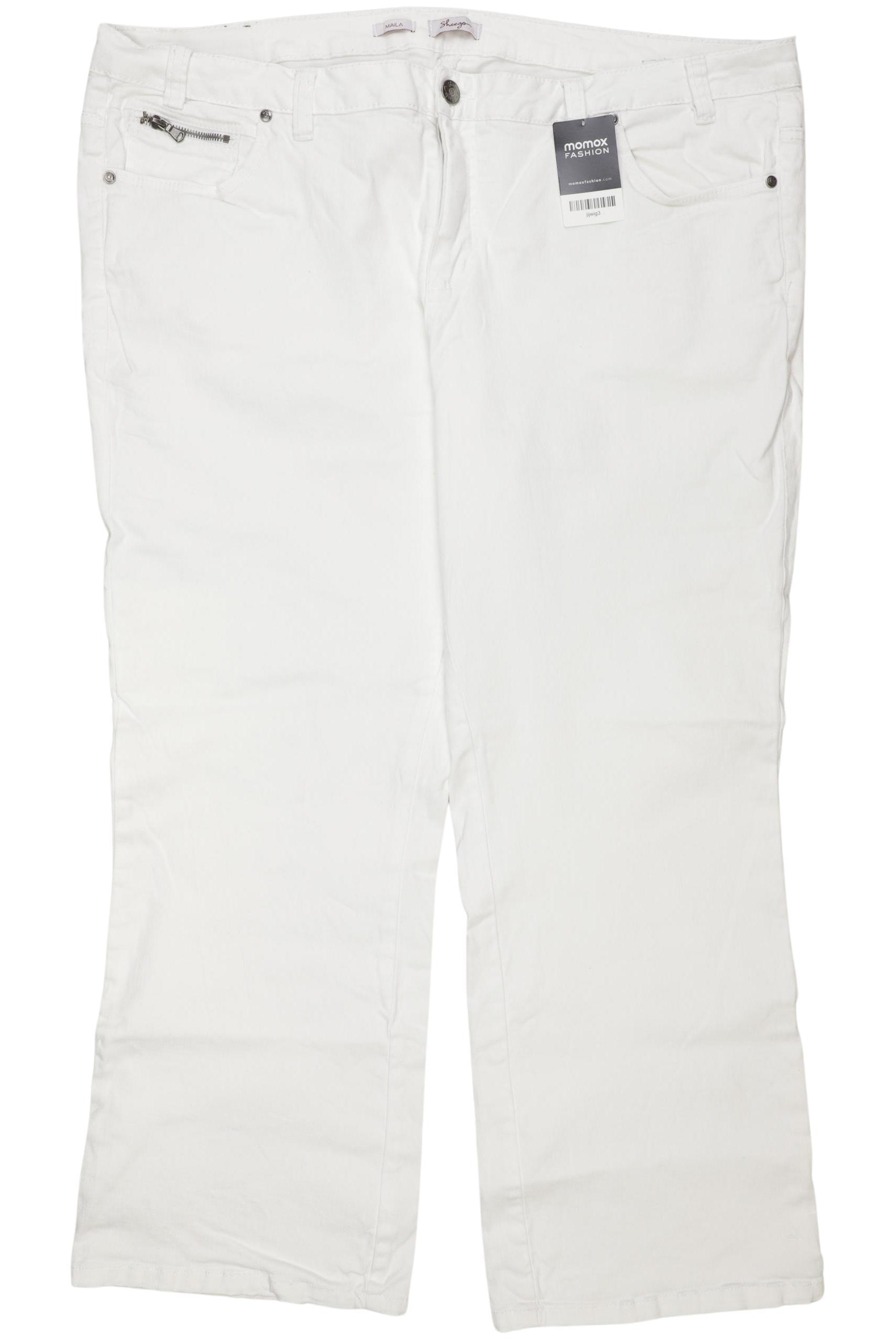 

sheego Damen Jeans, weiß, Gr. 54