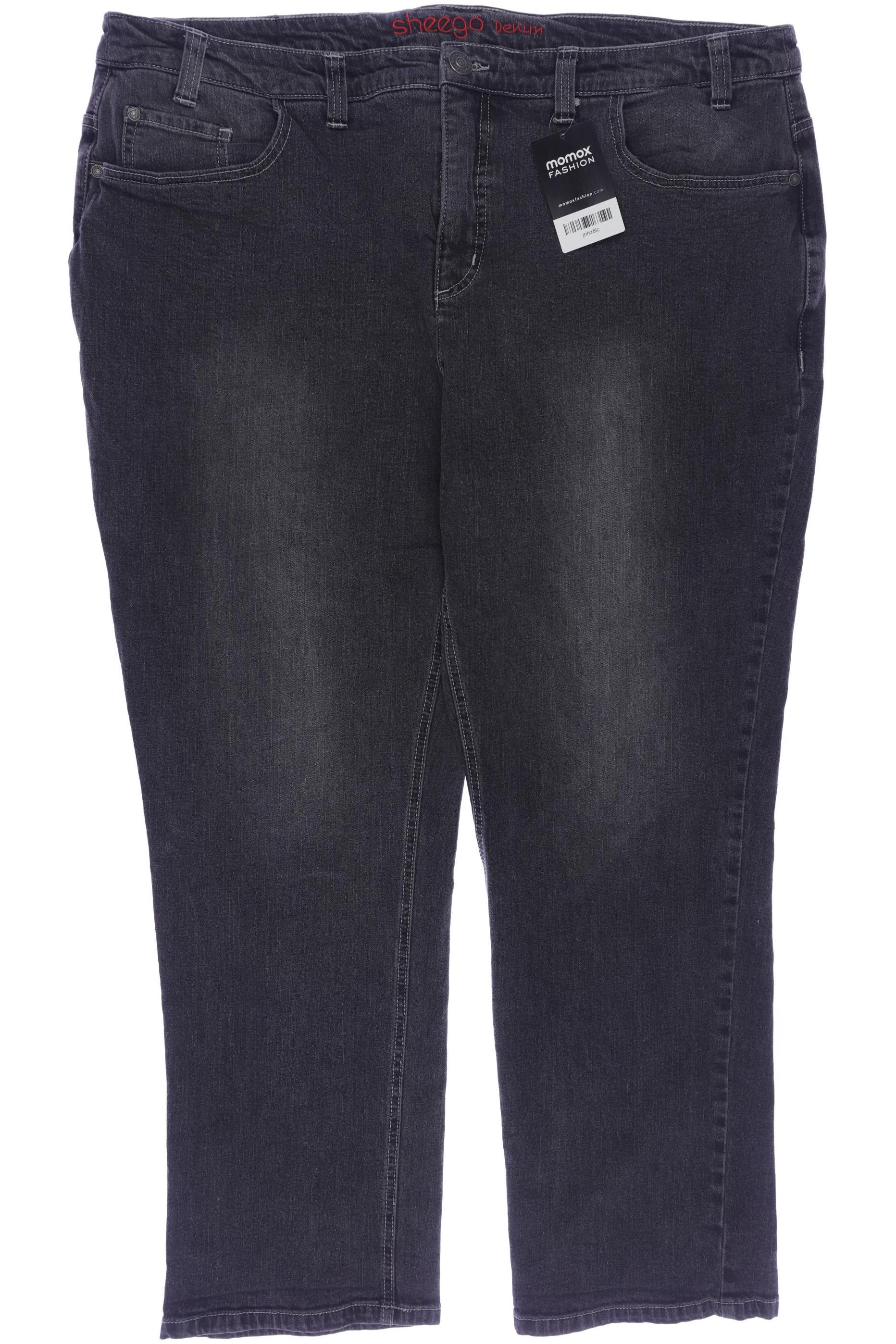 

sheego Damen Jeans, grau, Gr. 25
