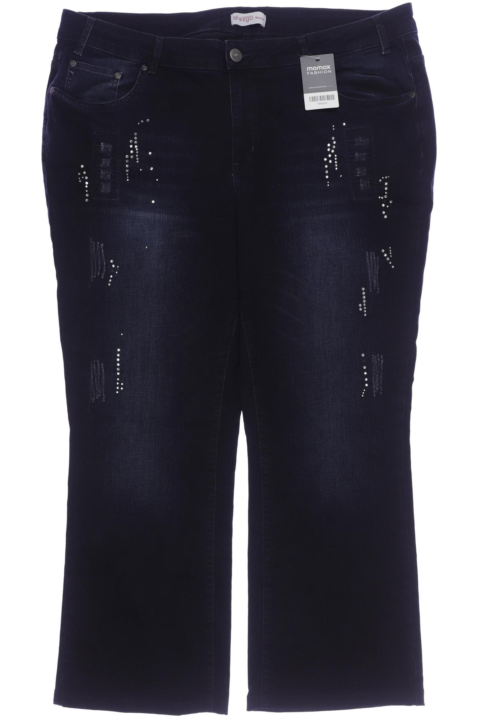 

sheego Damen Jeans, marineblau, Gr. 52