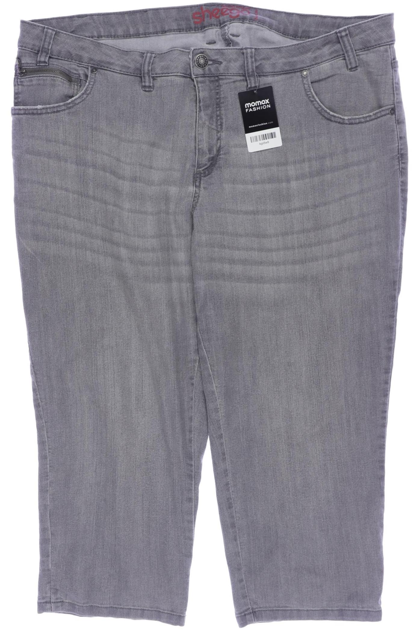 

sheego Damen Jeans, grau, Gr. 50