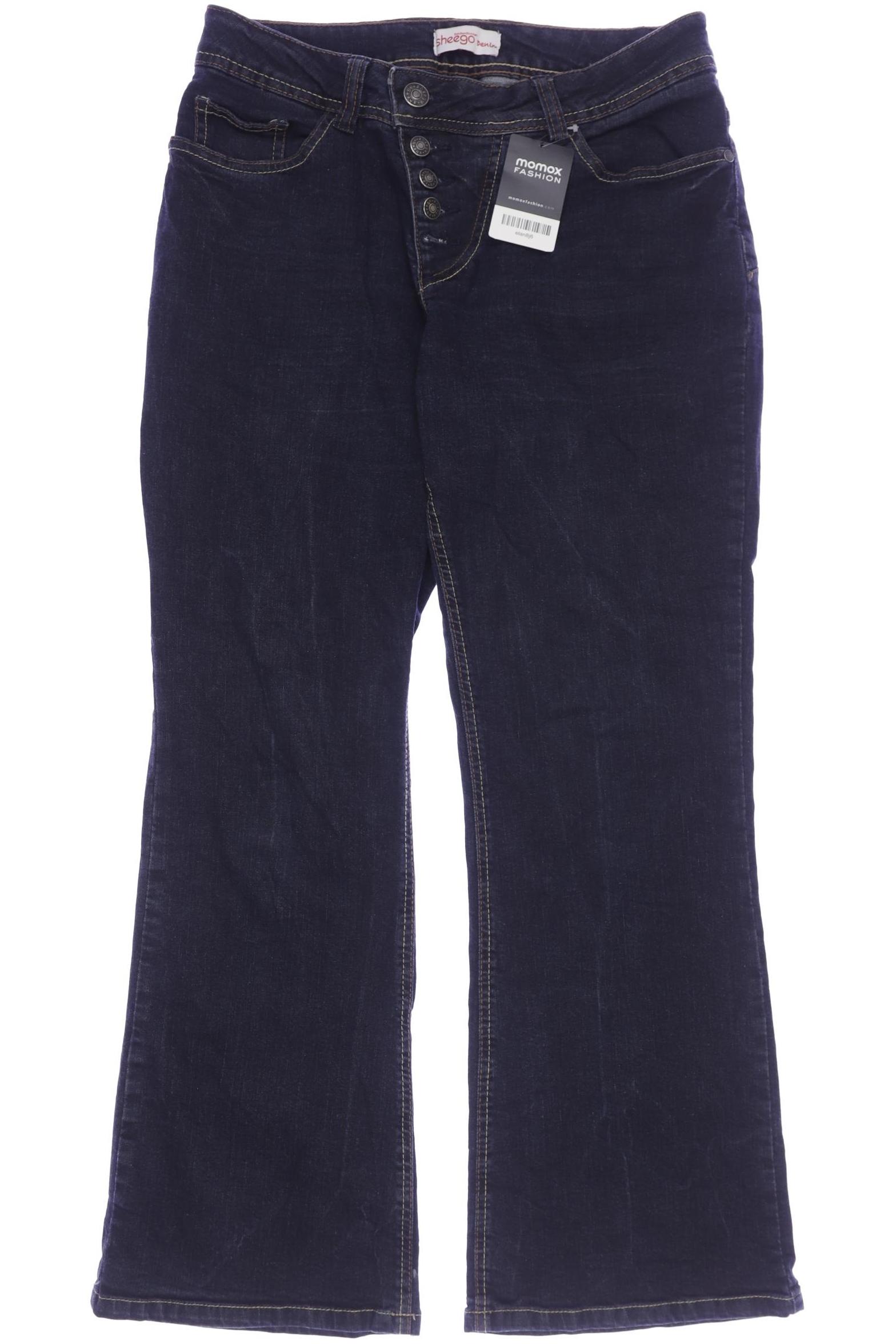 

sheego Damen Jeans, marineblau, Gr. 21