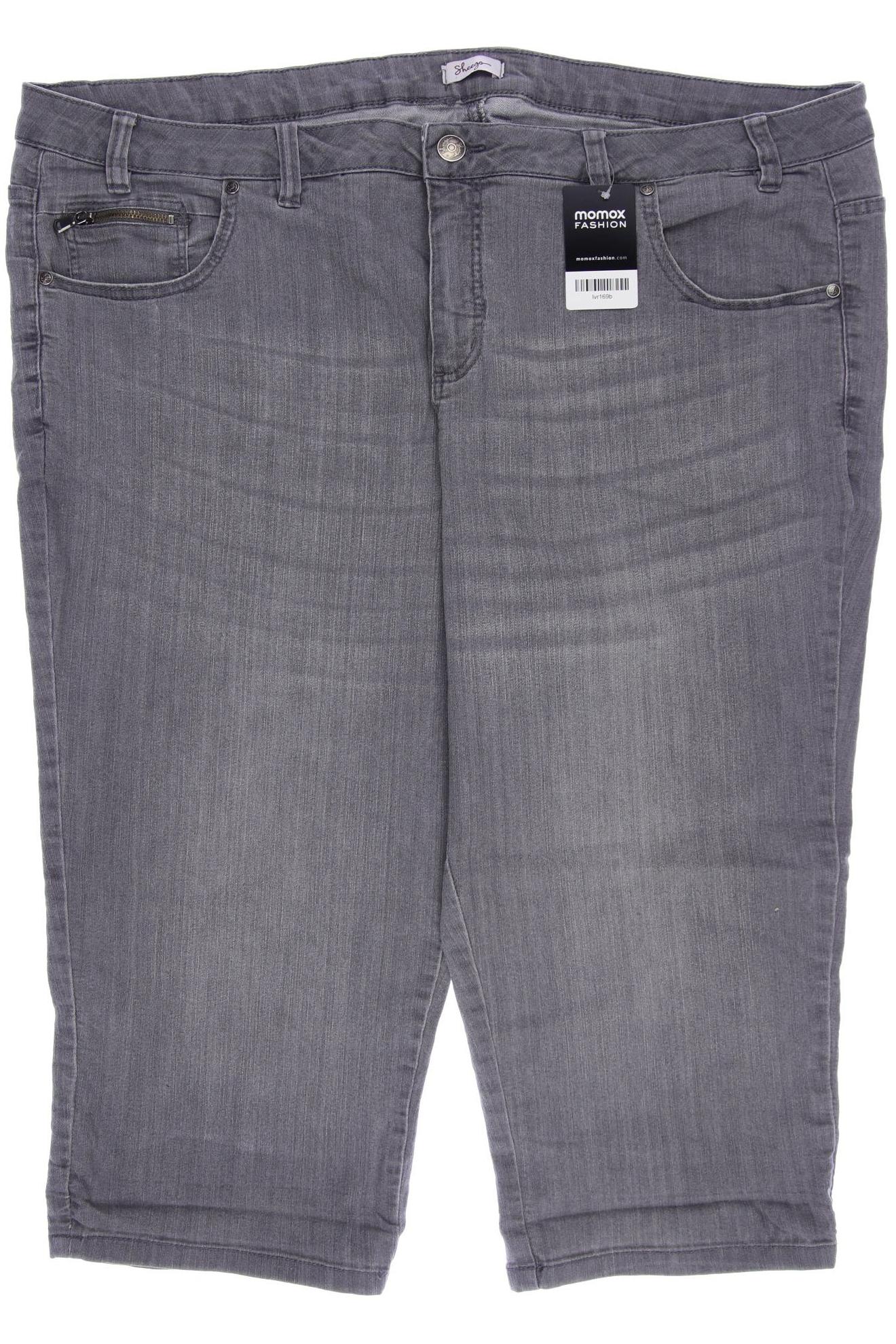 

sheego Damen Jeans, grau