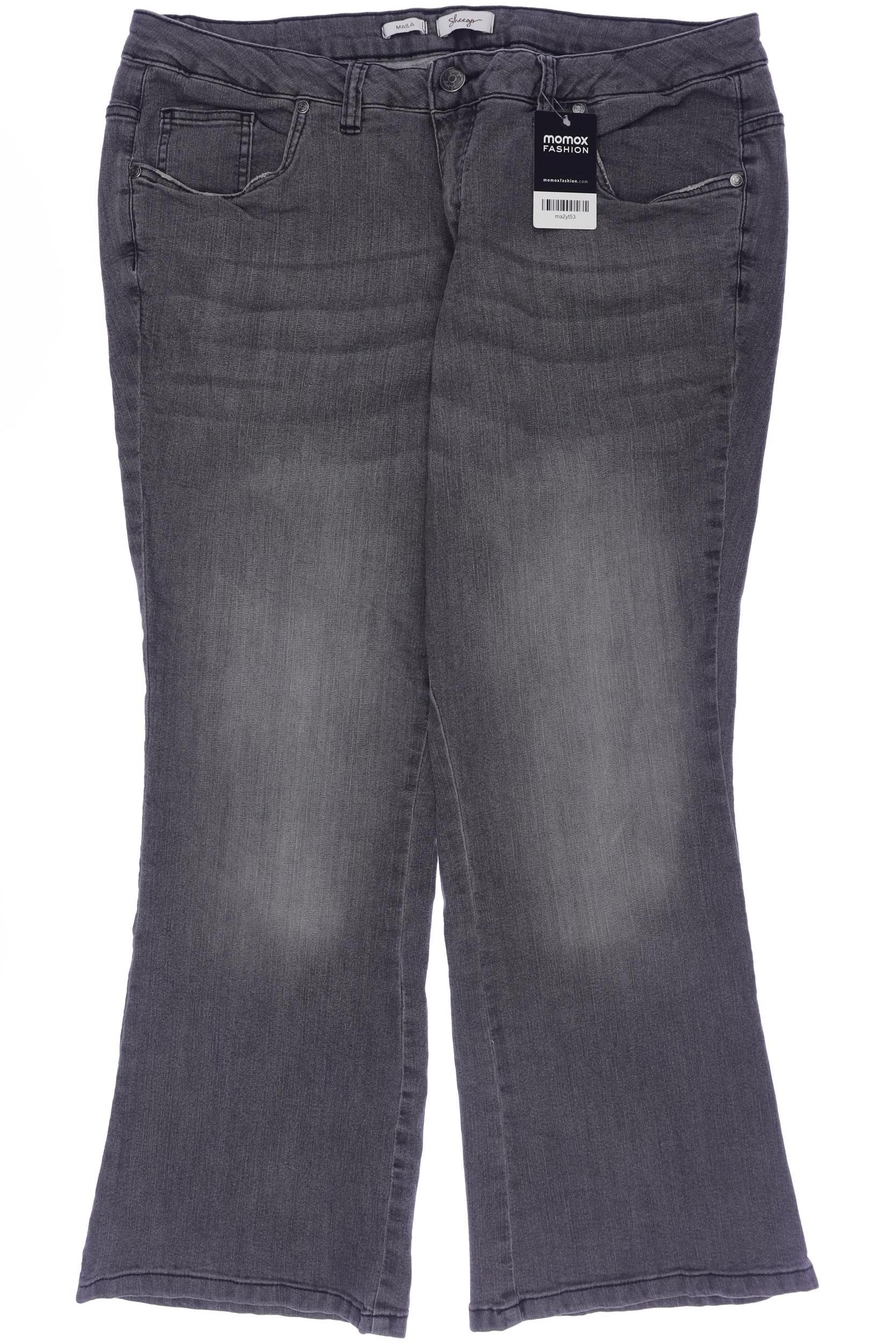 

sheego Damen Jeans, grau, Gr. 24