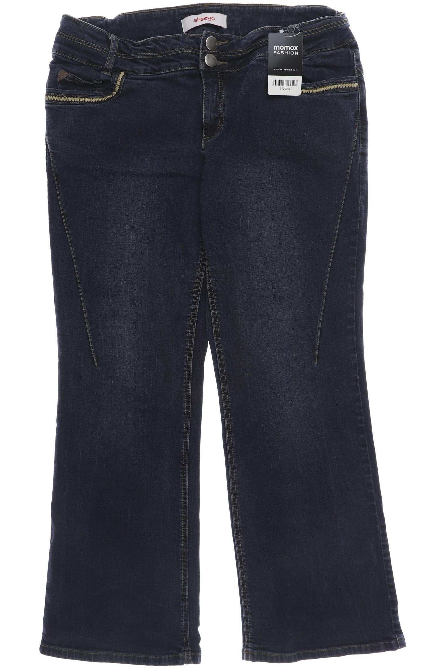 

sheego Damen Jeans, marineblau