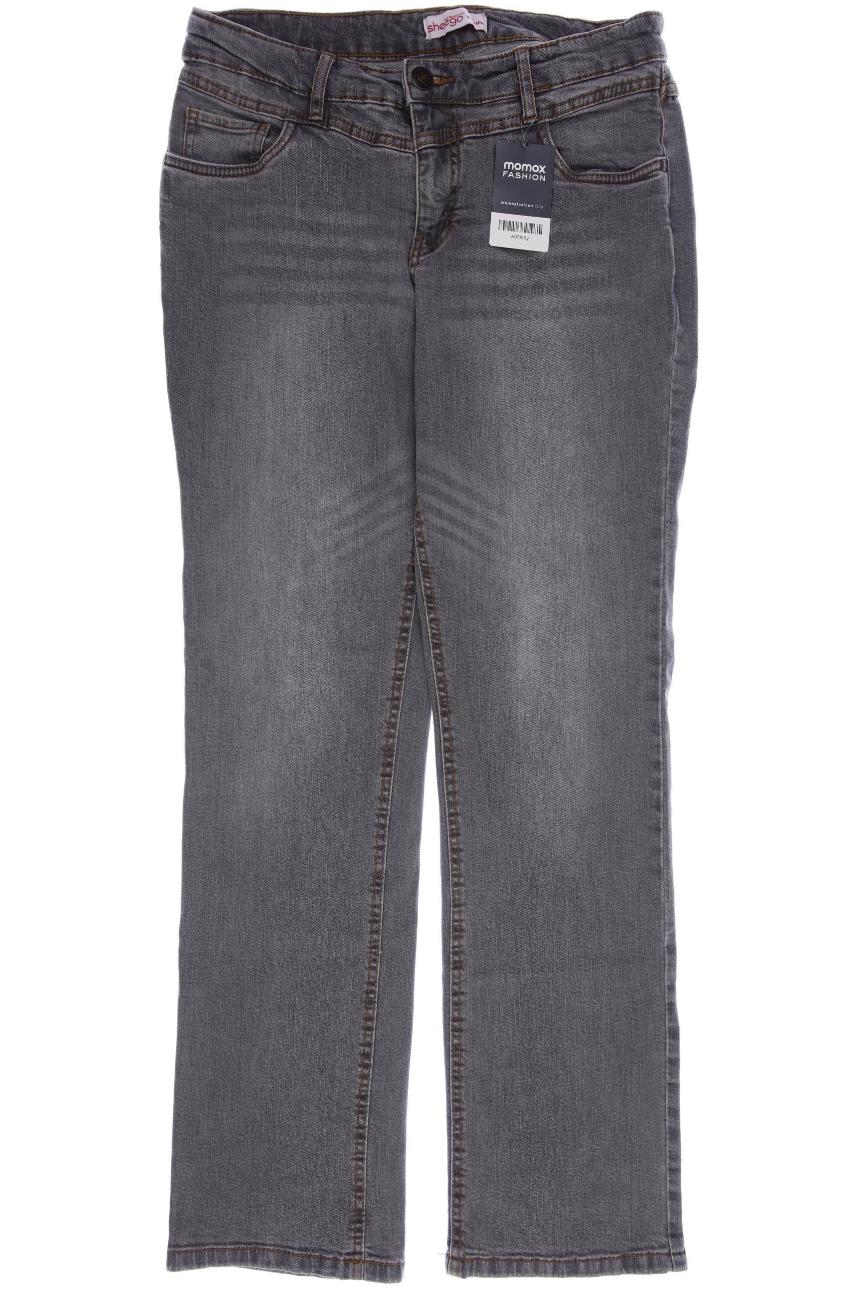 

sheego Damen Jeans, grau, Gr. 40