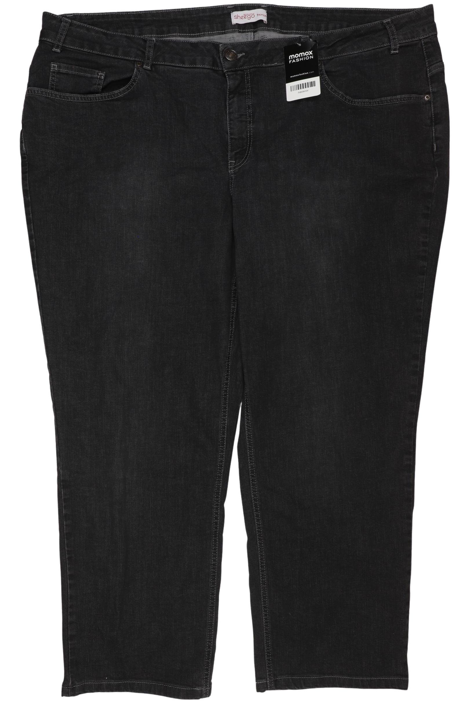 

sheego Damen Jeans, schwarz, Gr. 54