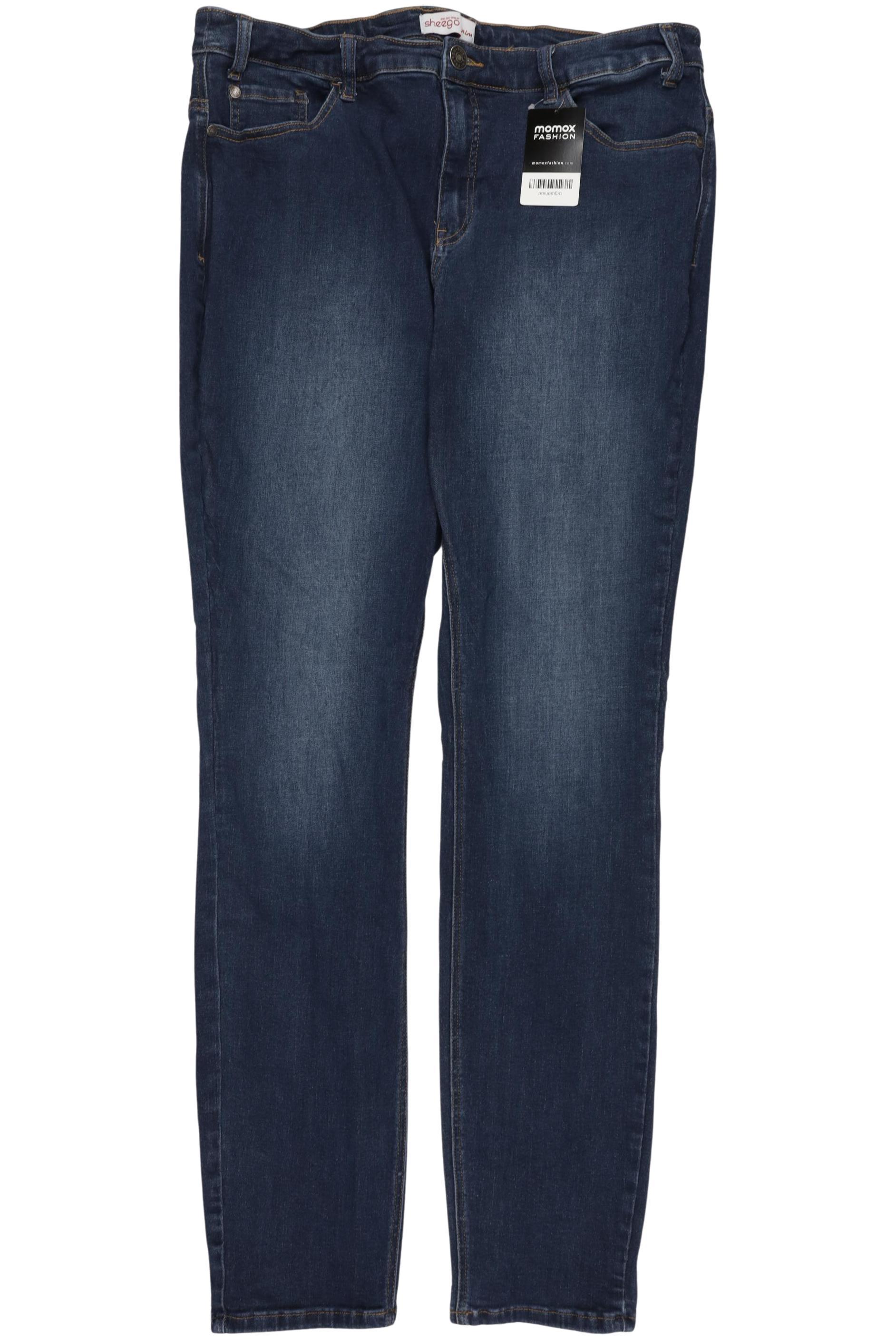 

sheego Damen Jeans, blau, Gr. 100