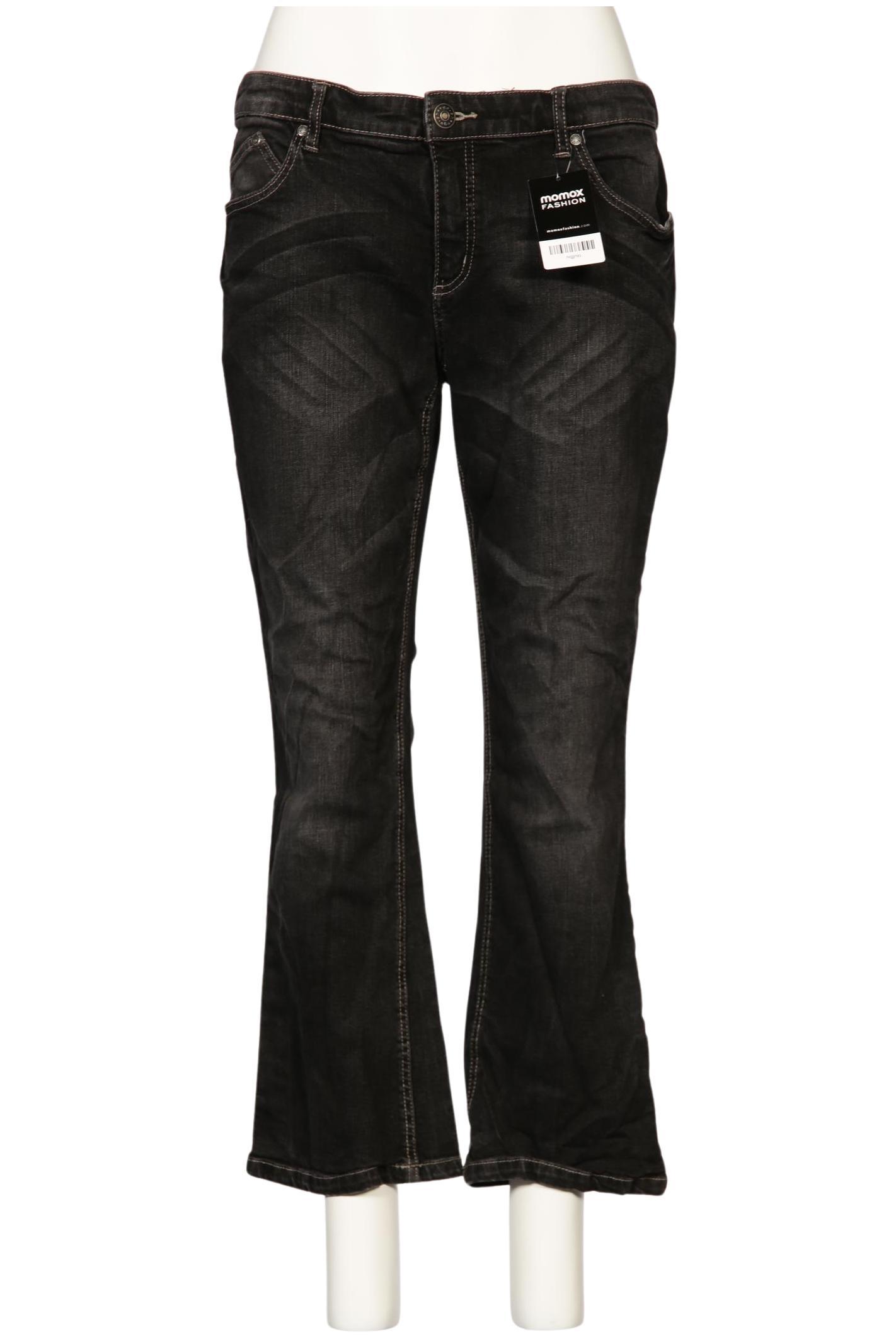 

sheego Damen Jeans, schwarz, Gr. 23