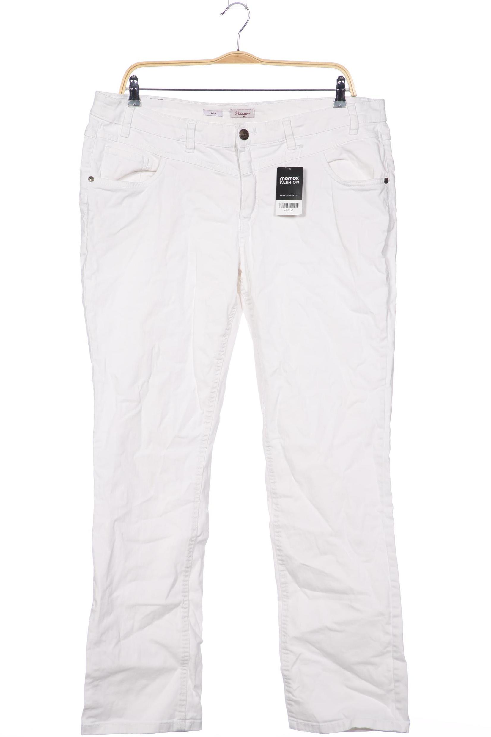 

sheego Damen Jeans, weiß, Gr. 100
