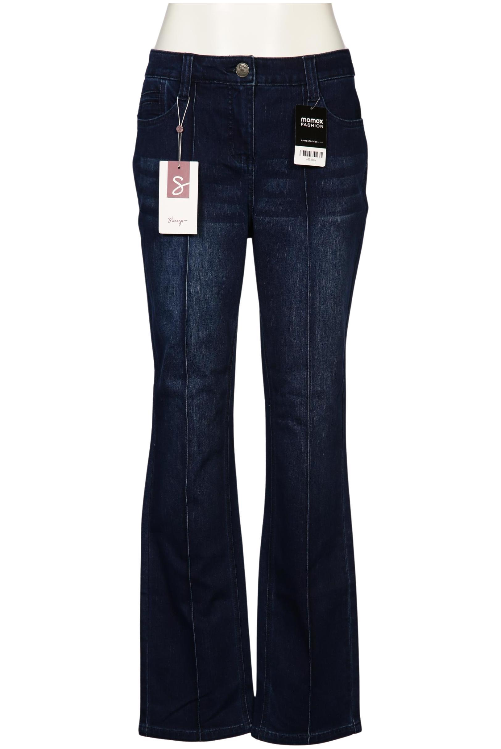 

sheego Damen Jeans, marineblau, Gr. 40