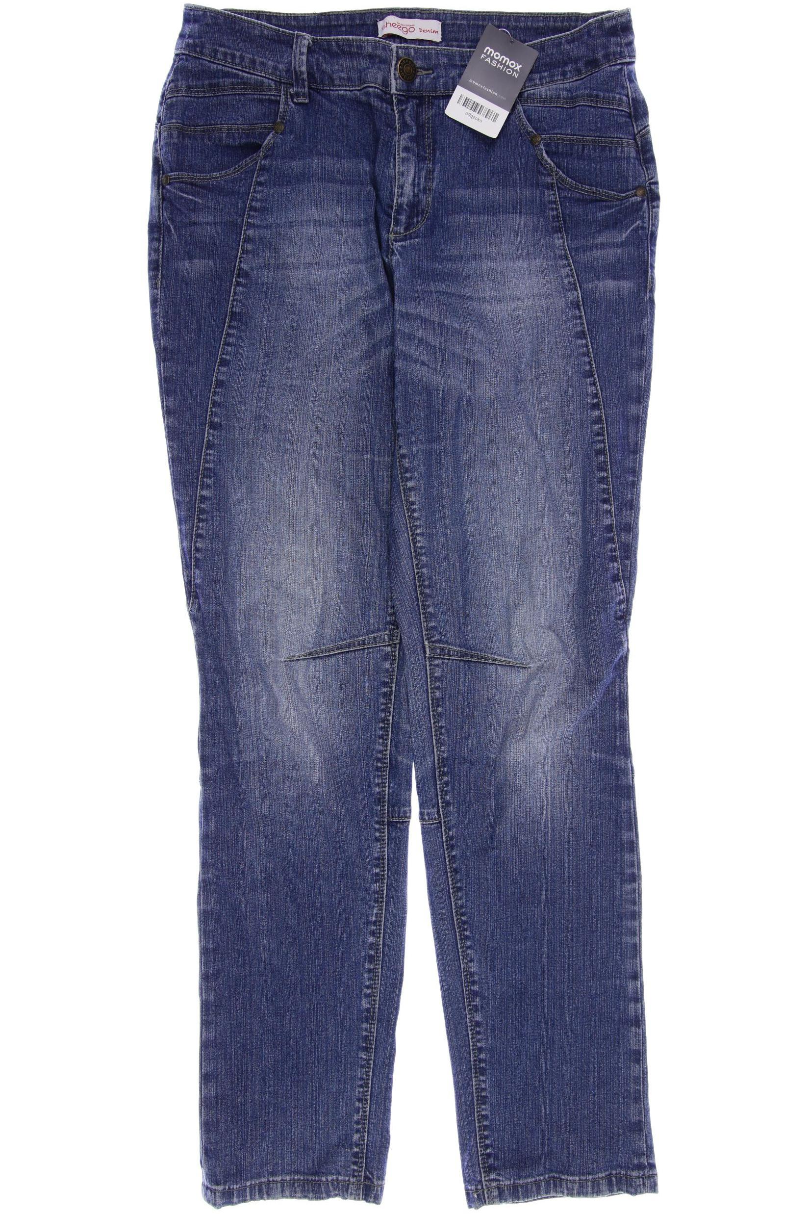 

sheego Damen Jeans, blau