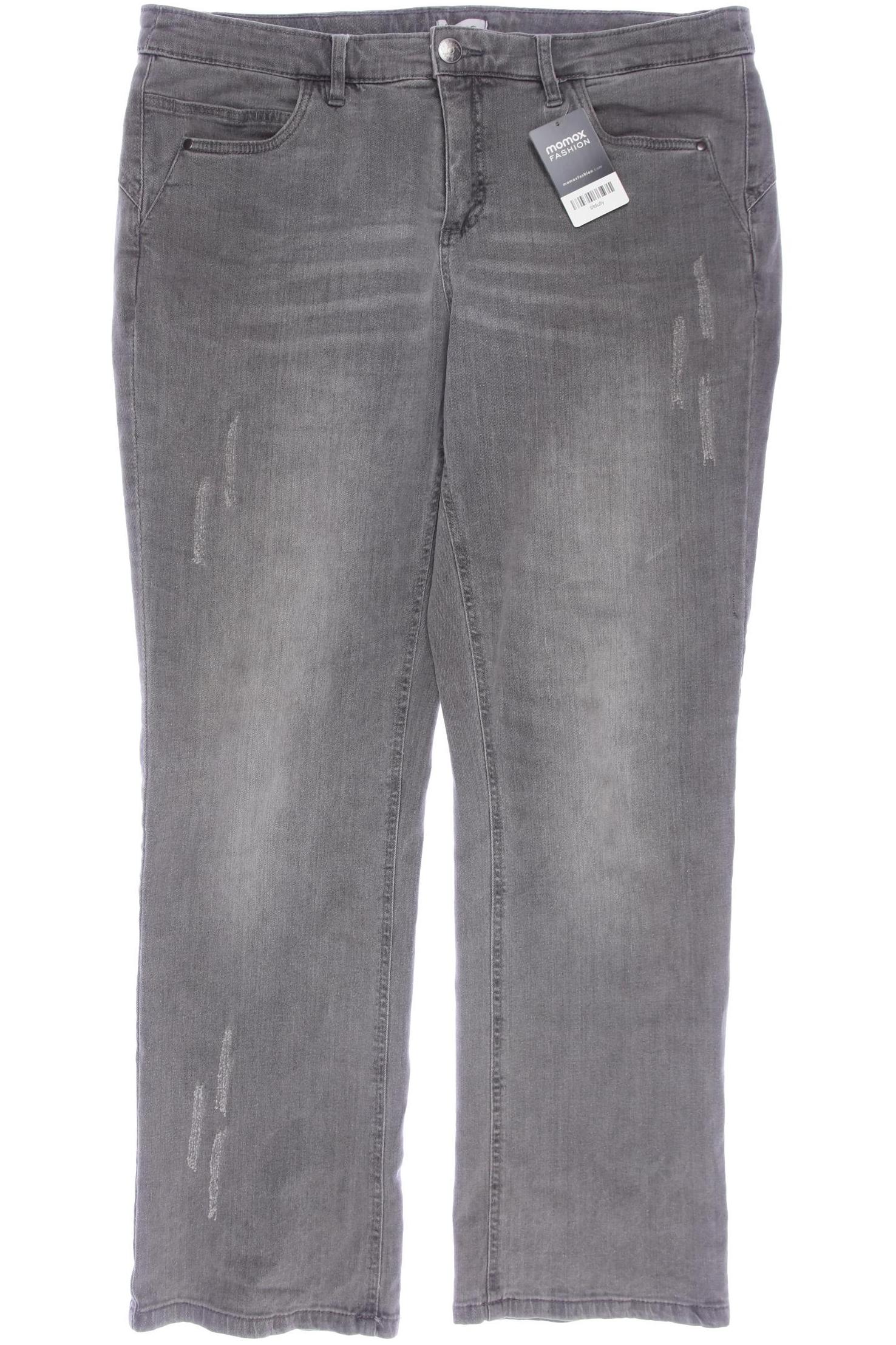 

sheego Damen Jeans, grau, Gr. 48