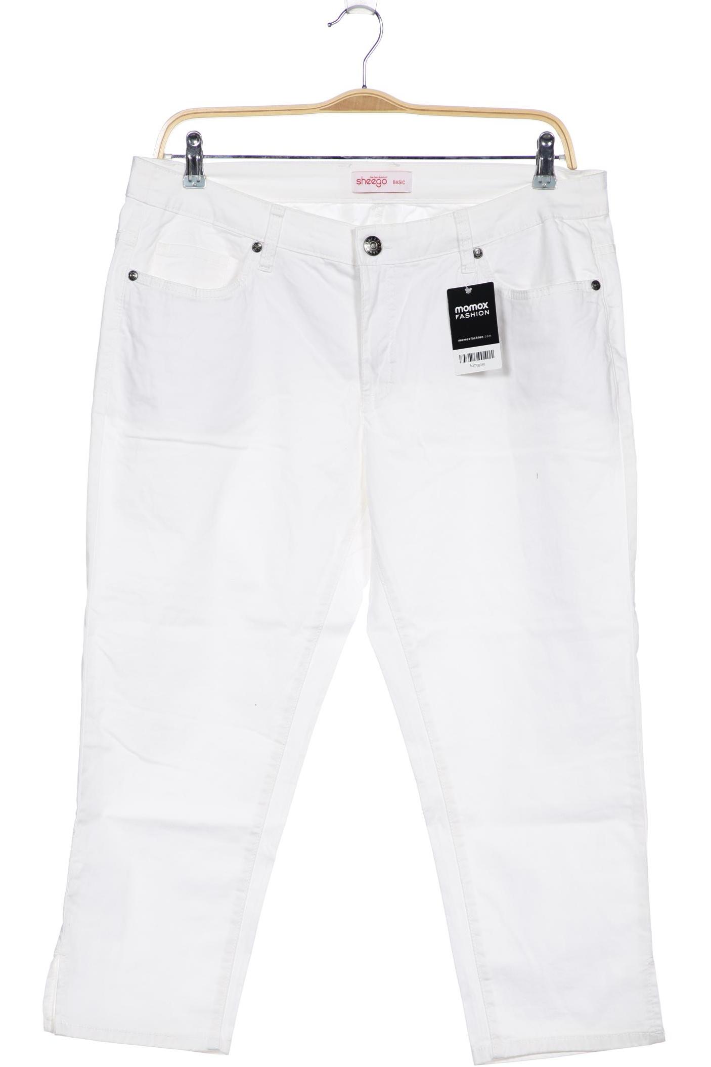 

sheego Damen Jeans, weiß
