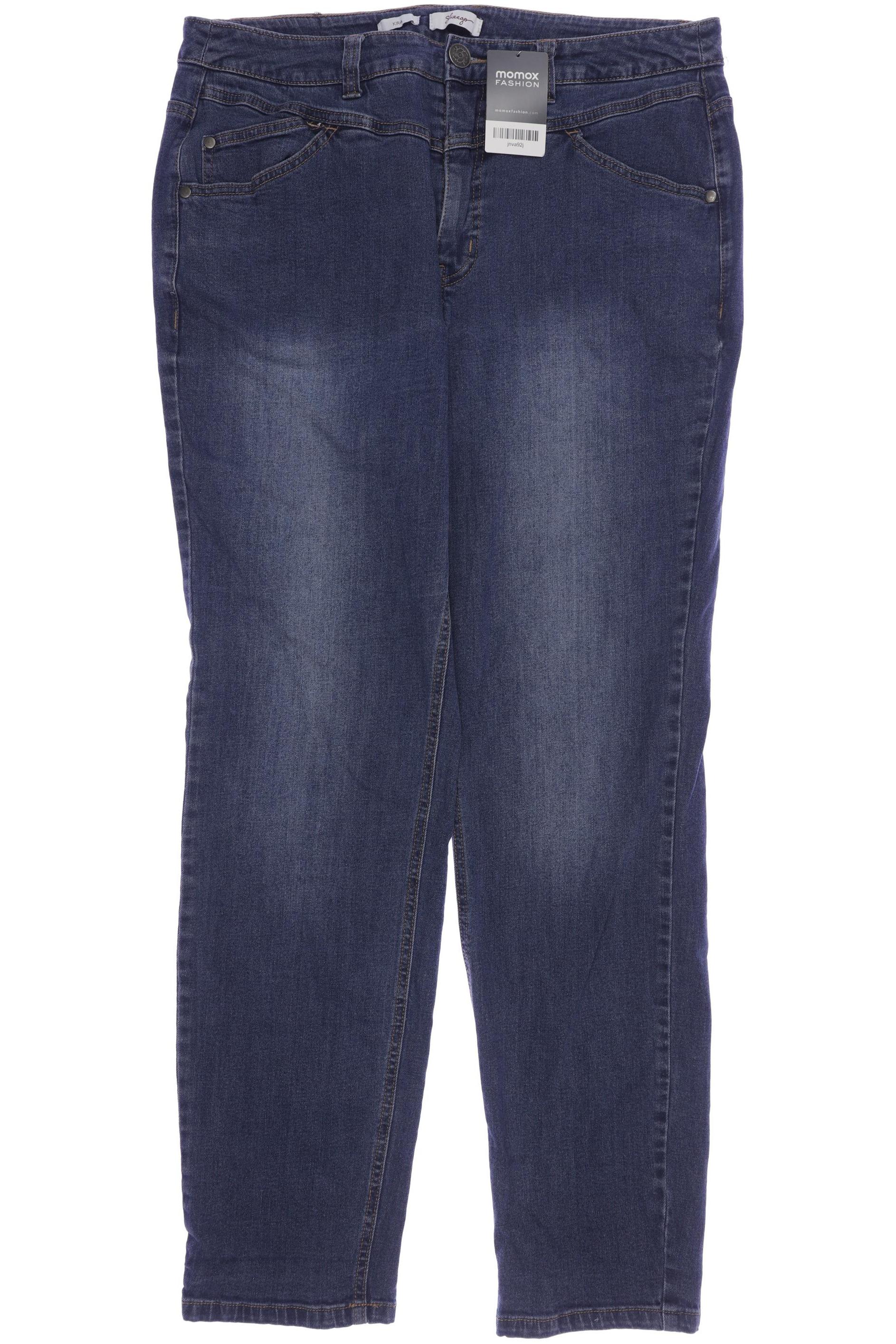 

sheego Damen Jeans, marineblau, Gr. 34