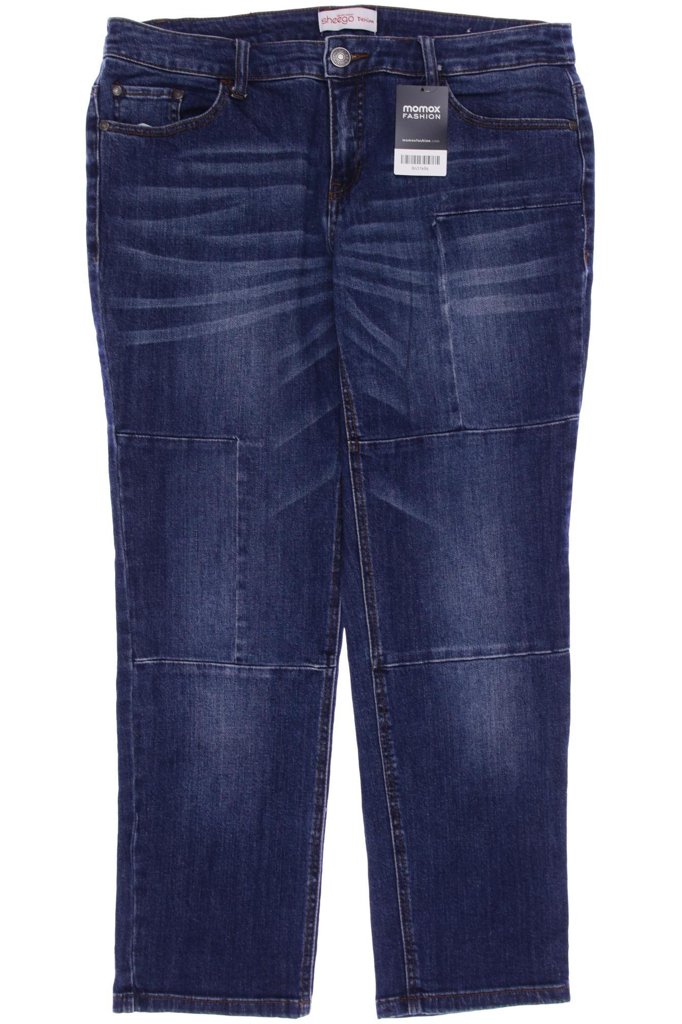 

sheego Damen Jeans, marineblau