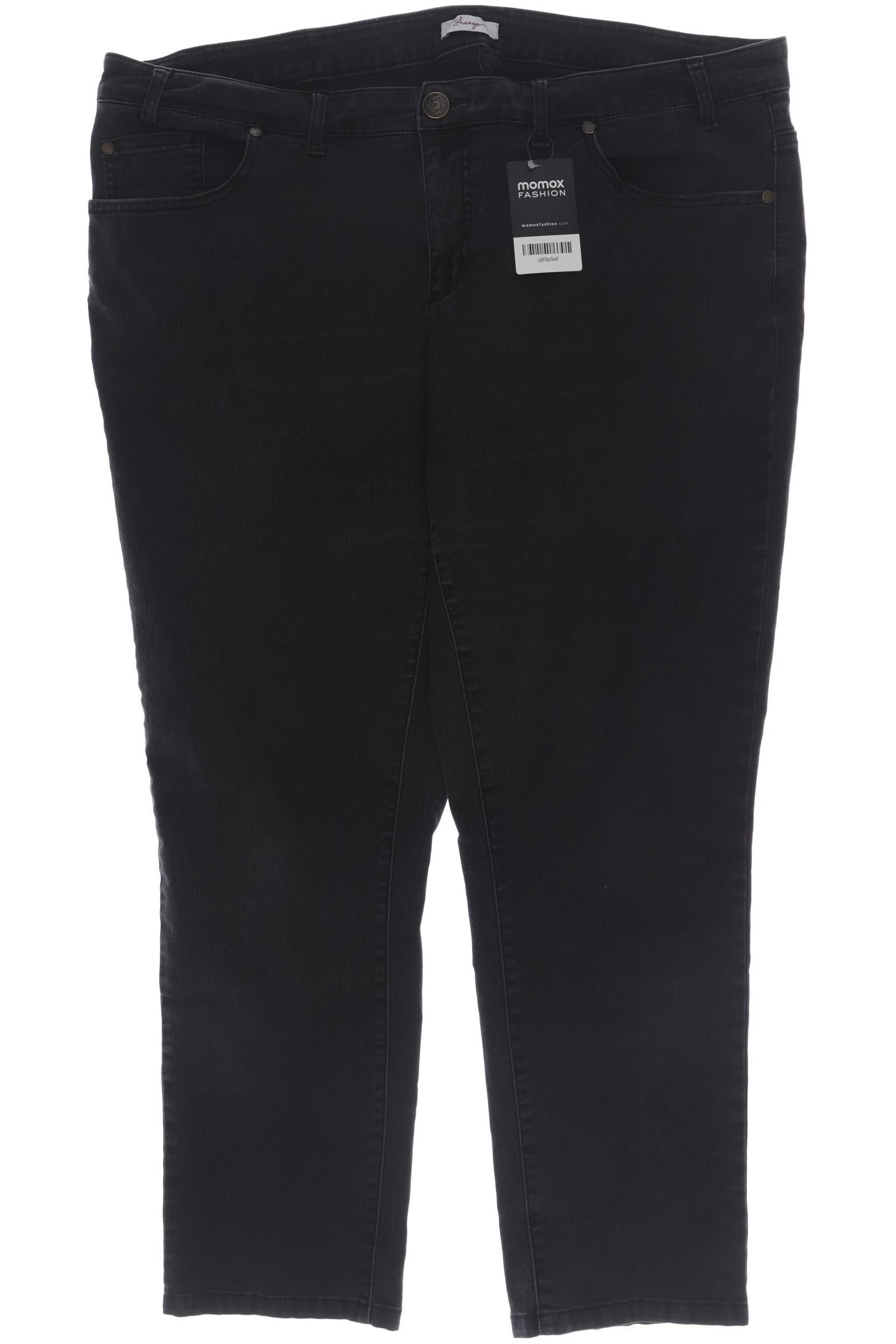 

sheego Damen Jeans, grau, Gr. 25