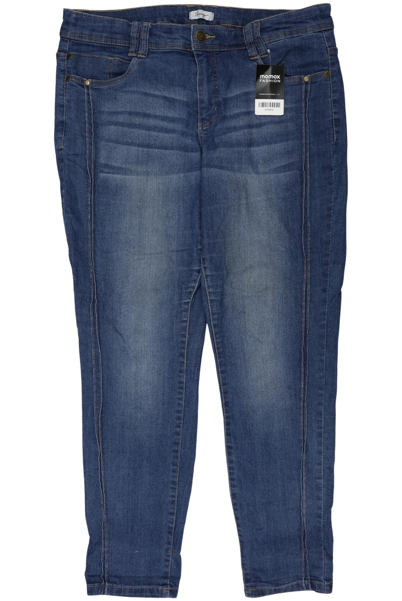 

sheego Damen Jeans, marineblau, Gr. 46